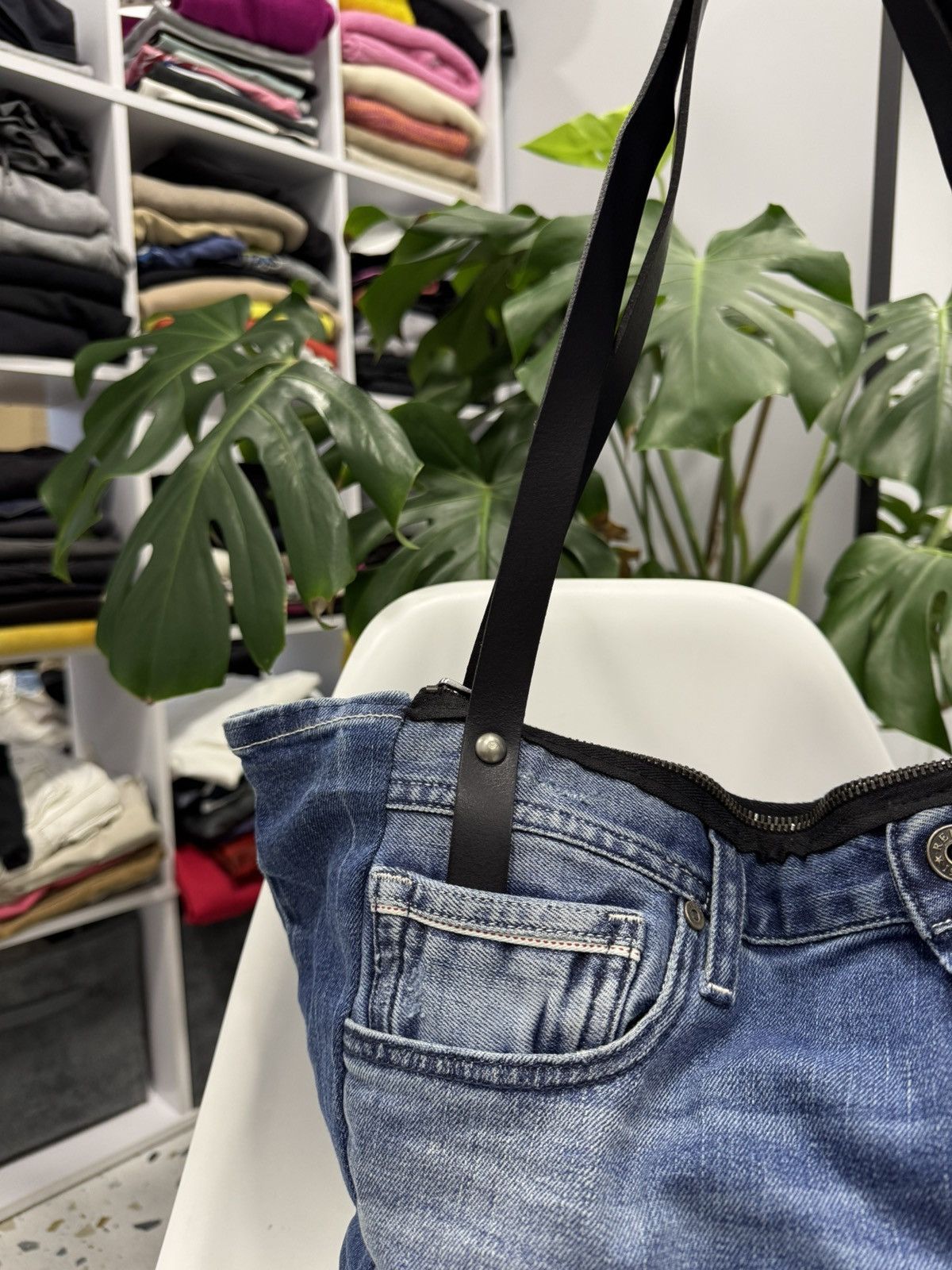 Replay Repley Upcycled denim bag Size ONE SIZE - 5 Thumbnail