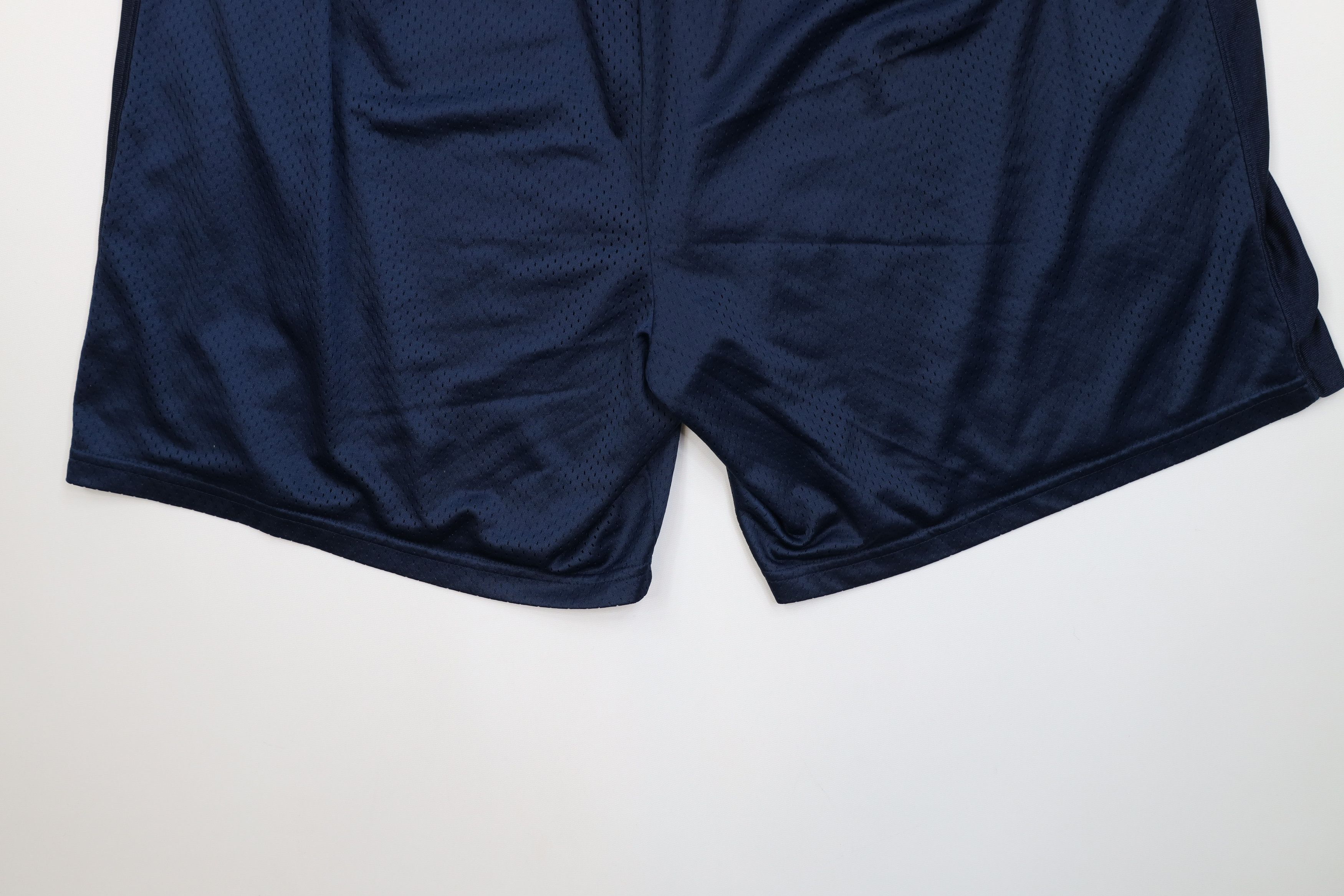Reebok Vintage 90s Y2K Reebok Logo Above Knee Mesh Shorts Navy Blue Size US 38 / EU 54 - 13 Thumbnail