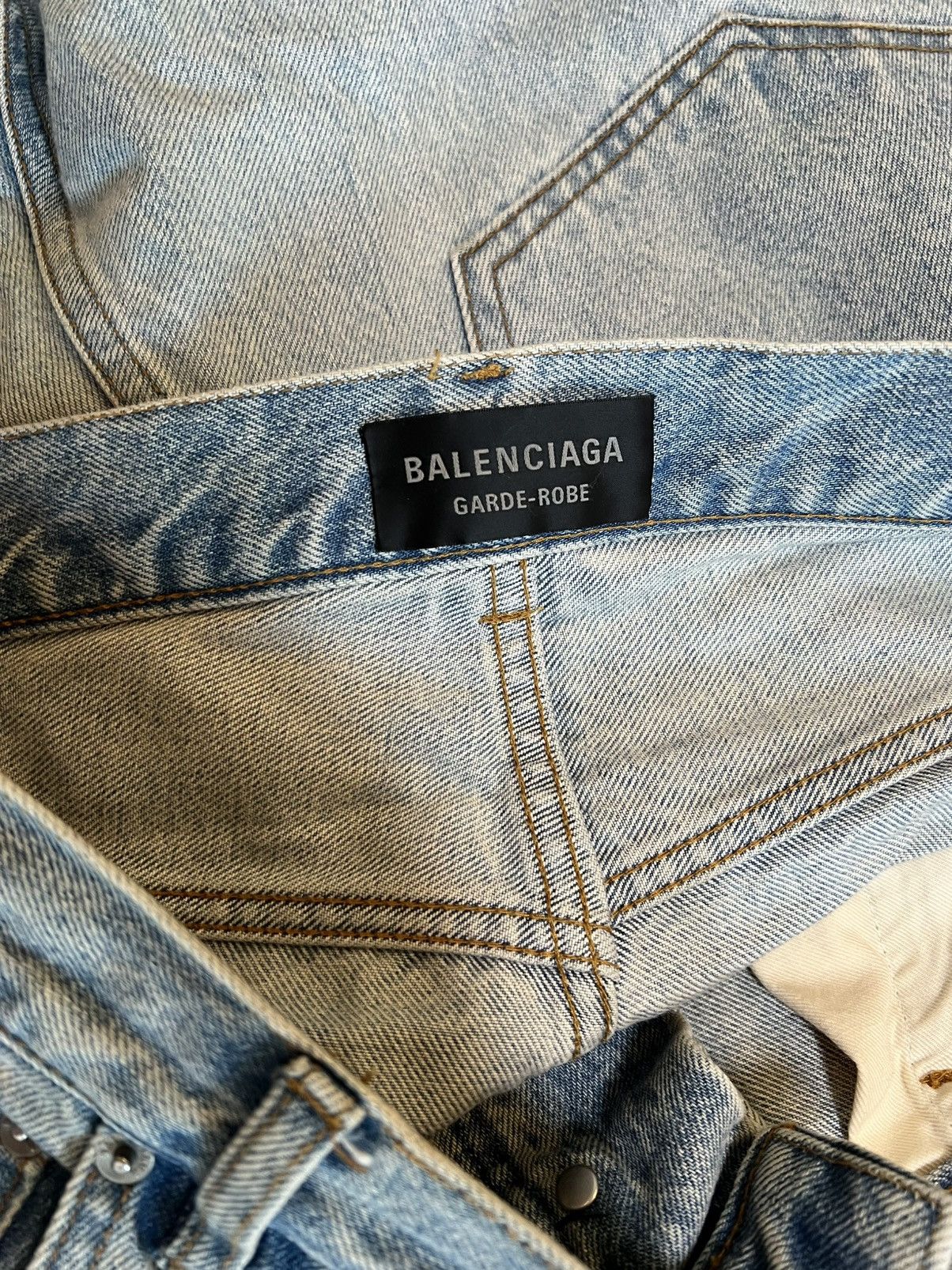 Balenciaga [S]Balenciaga garde-robe baggy denim pants Size US 34 / EU 50 - 5 Thumbnail