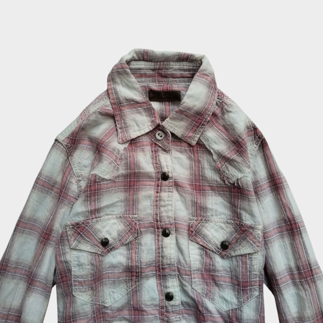Le Grande Bleu (L.G.B.) GOA Raw hem Western shirt Size US S / EU 44-46 / 1 - 3 Thumbnail