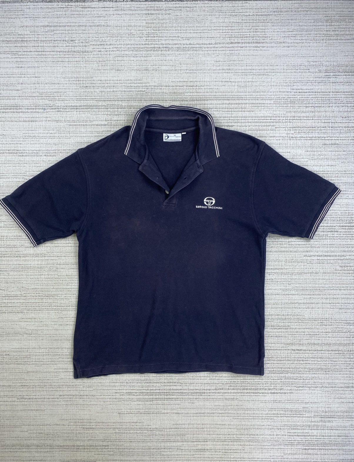 Sergio Tacchini × Vintage Vintage Sergio Tacchini Embroidery Logo Polo Shirt Size US M / EU 48-50 / 2 - 6 Thumbnail