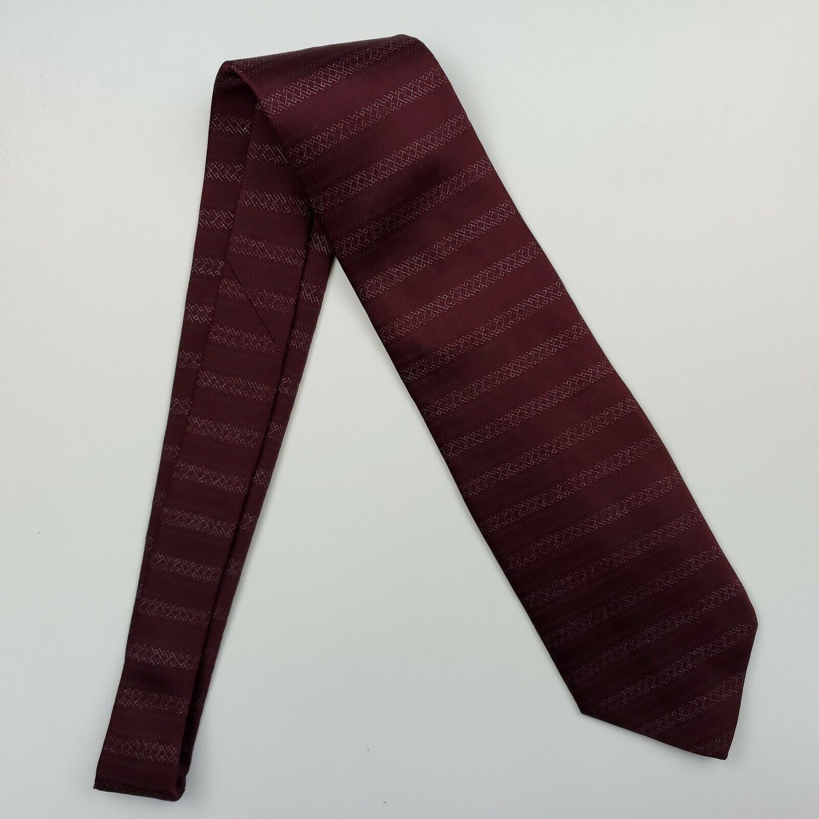 Savile Row Savile Row Red Silk Tie Italy USA Short Size ONE SIZE - 6 Thumbnail