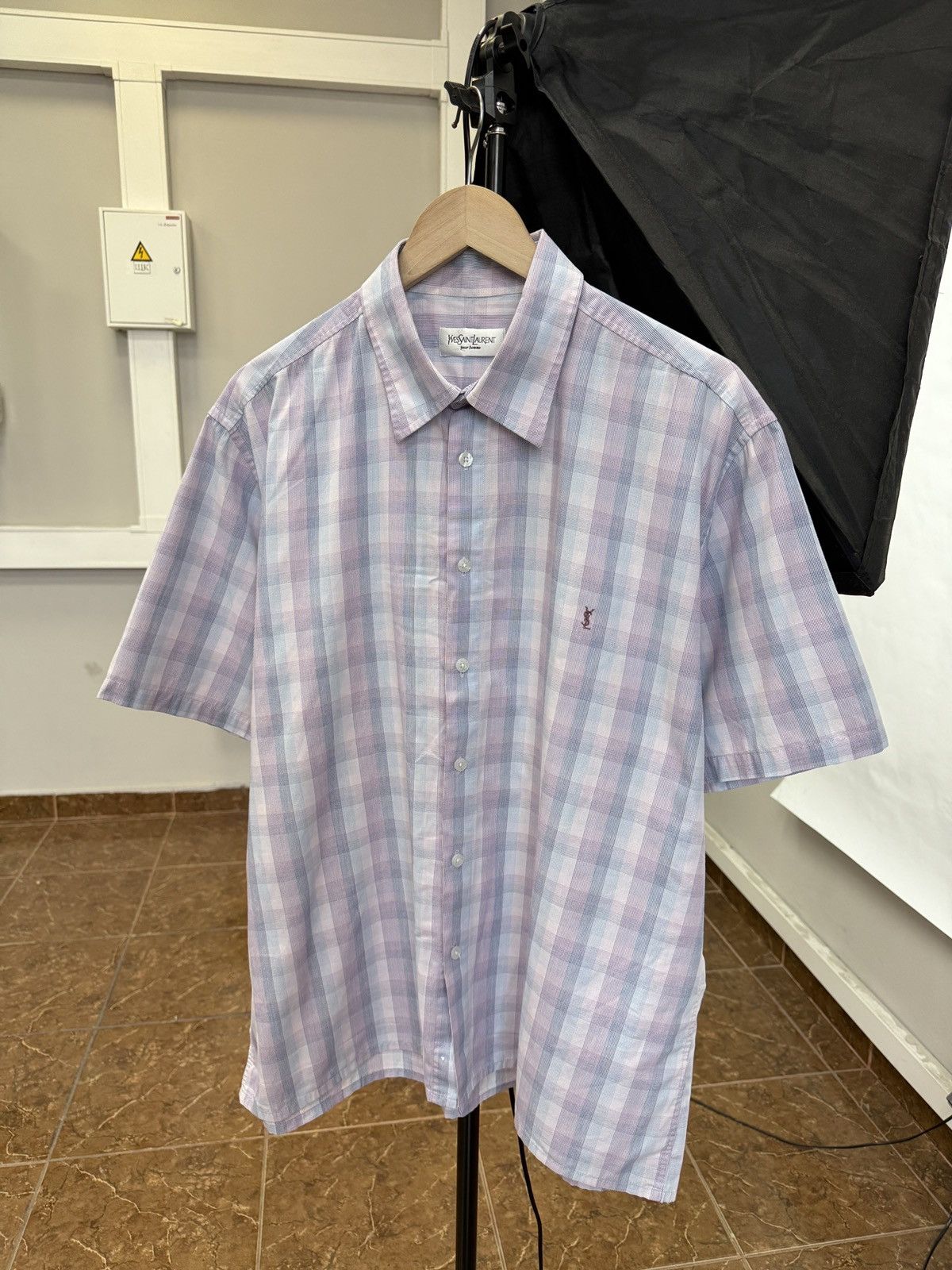 Yves Saint Laurent Vintage 90s Yves Saint Laurent YSL Shirt Rare Retro Hype Y2K Size US XL / EU 56 / 4 - 1 Thumbnail