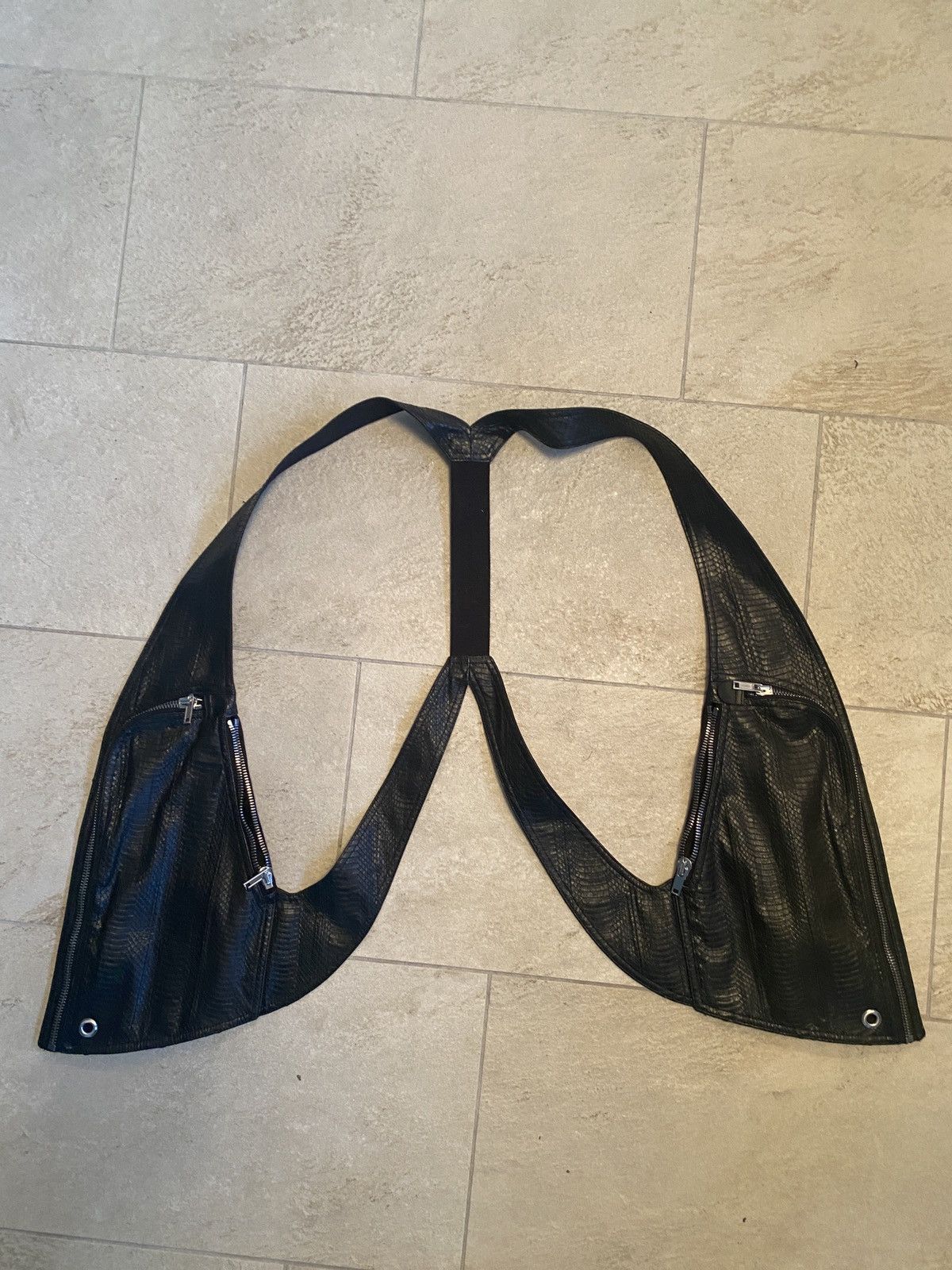 Rick Owens Rick Owens Bauhaus Vest In Python Snakeskin Size US M / EU 48-50 / 2 - 11 Thumbnail