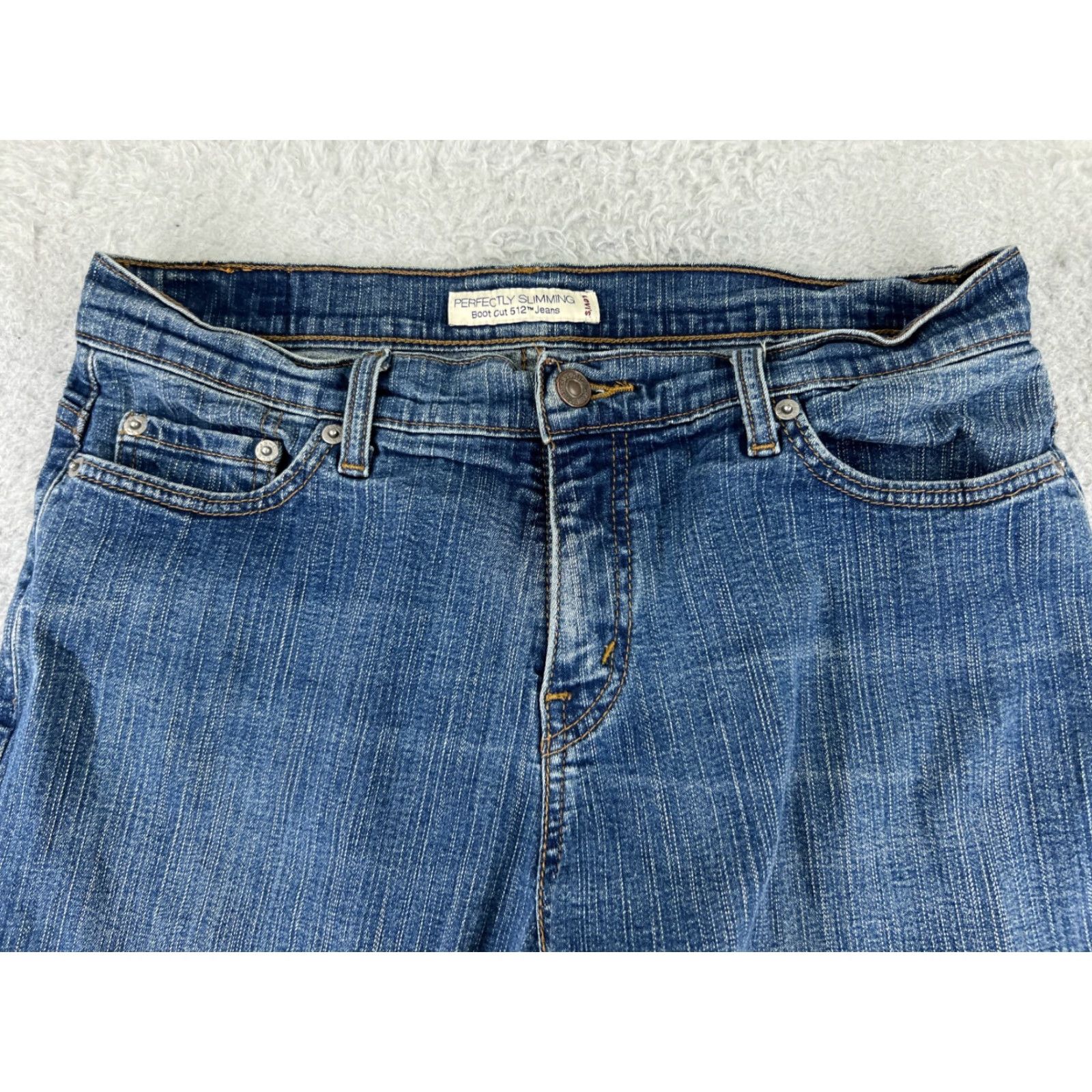 Levi's VINTAGE Levi's Jeans Women 8 Blue Denim 512 Bootcut Mid Wash Regular Fit 27 Inseam Size 30" / US 8 / IT 44 - 4 Thumbnail