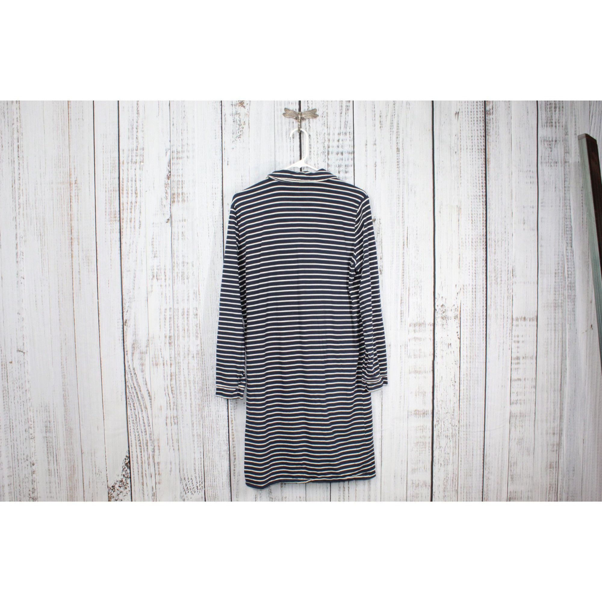 L.L. Bean LL Bean Super Soft Shrink Free Button Nightgown Stripe Size L / US 10 / IT 46 - 5 Thumbnail