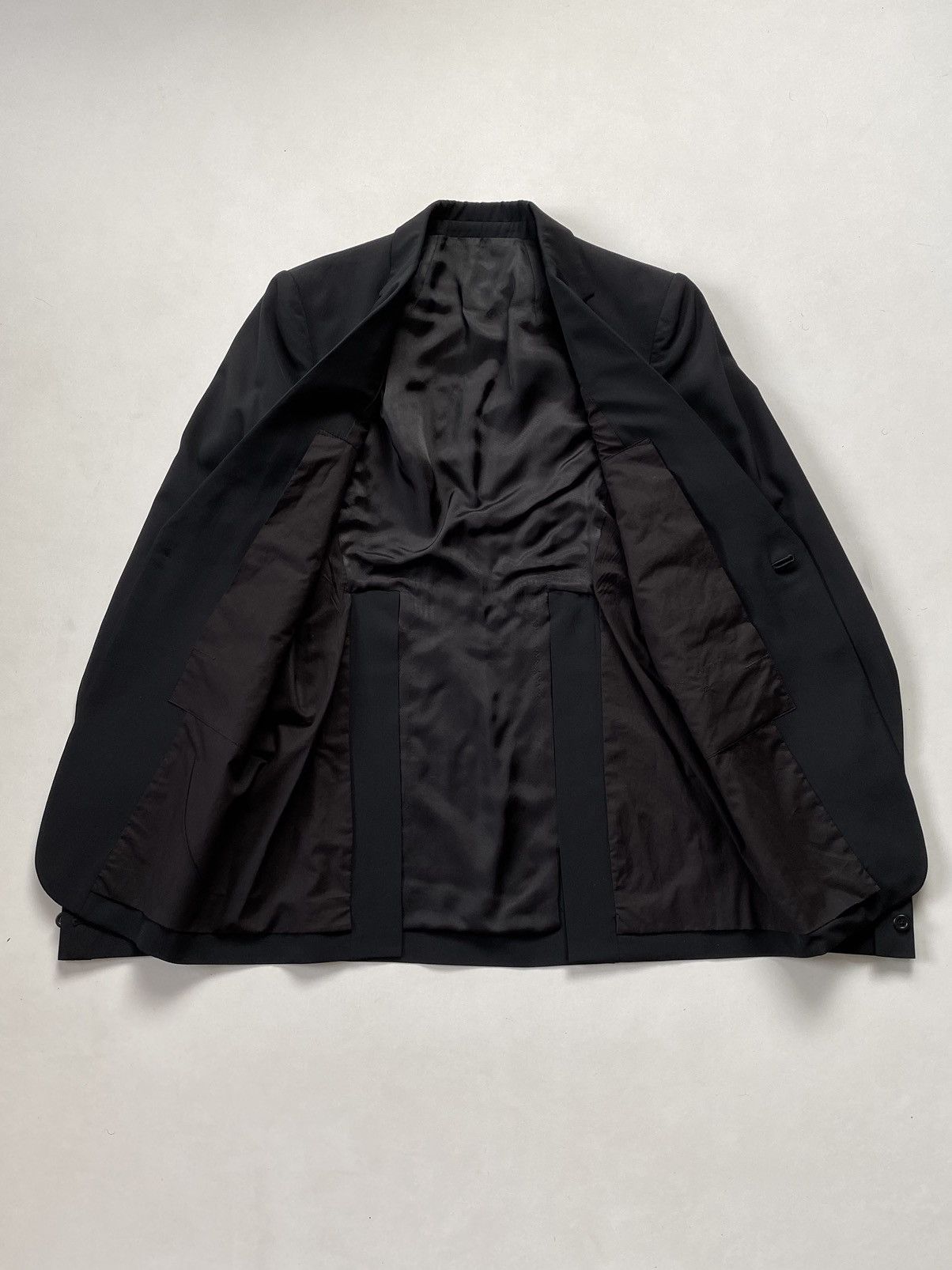 Rick Owens 🔥Rick Owens Soft Wool Single Button Tailored Jacket Black Size US M / EU 48-50 / 2 - 11 Thumbnail