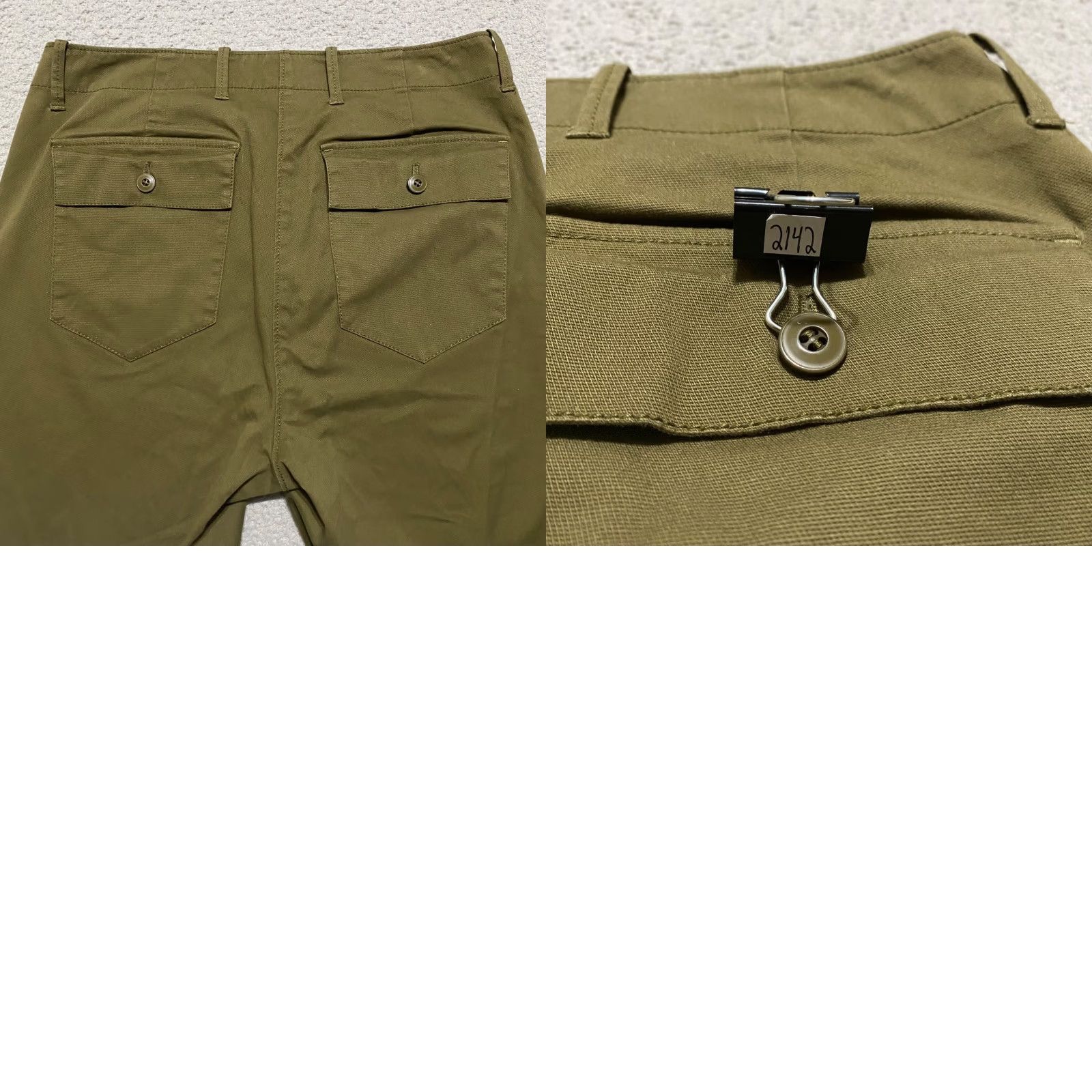Vintage L.L. Bean Pants Womens 10 Green Slim Straight Chino Mid Rise Outdoor Work Size 32" / US 10 / IT 46 - 9 Thumbnail
