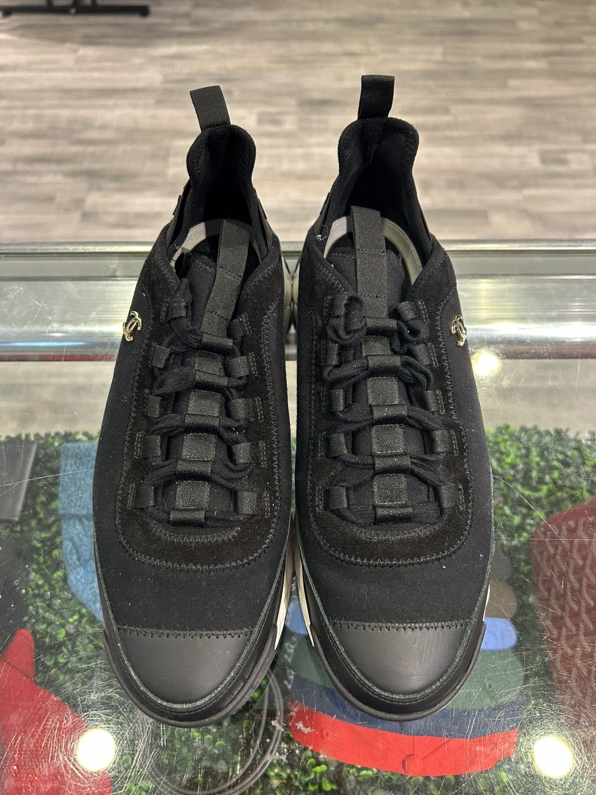Chanel Velvet Calfskin Mixed Fibers Sneakers