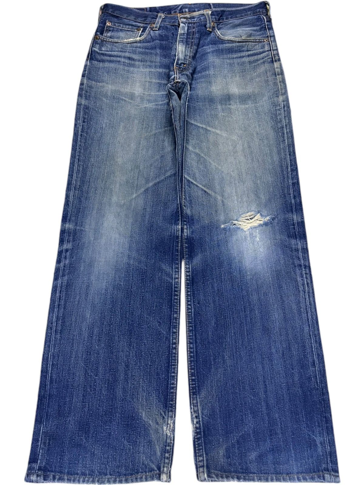 Levi's Vintage 90s Levis 502 Mud Wash Distressed Baggy Jeans Size US 31 - 1 Thumbnail