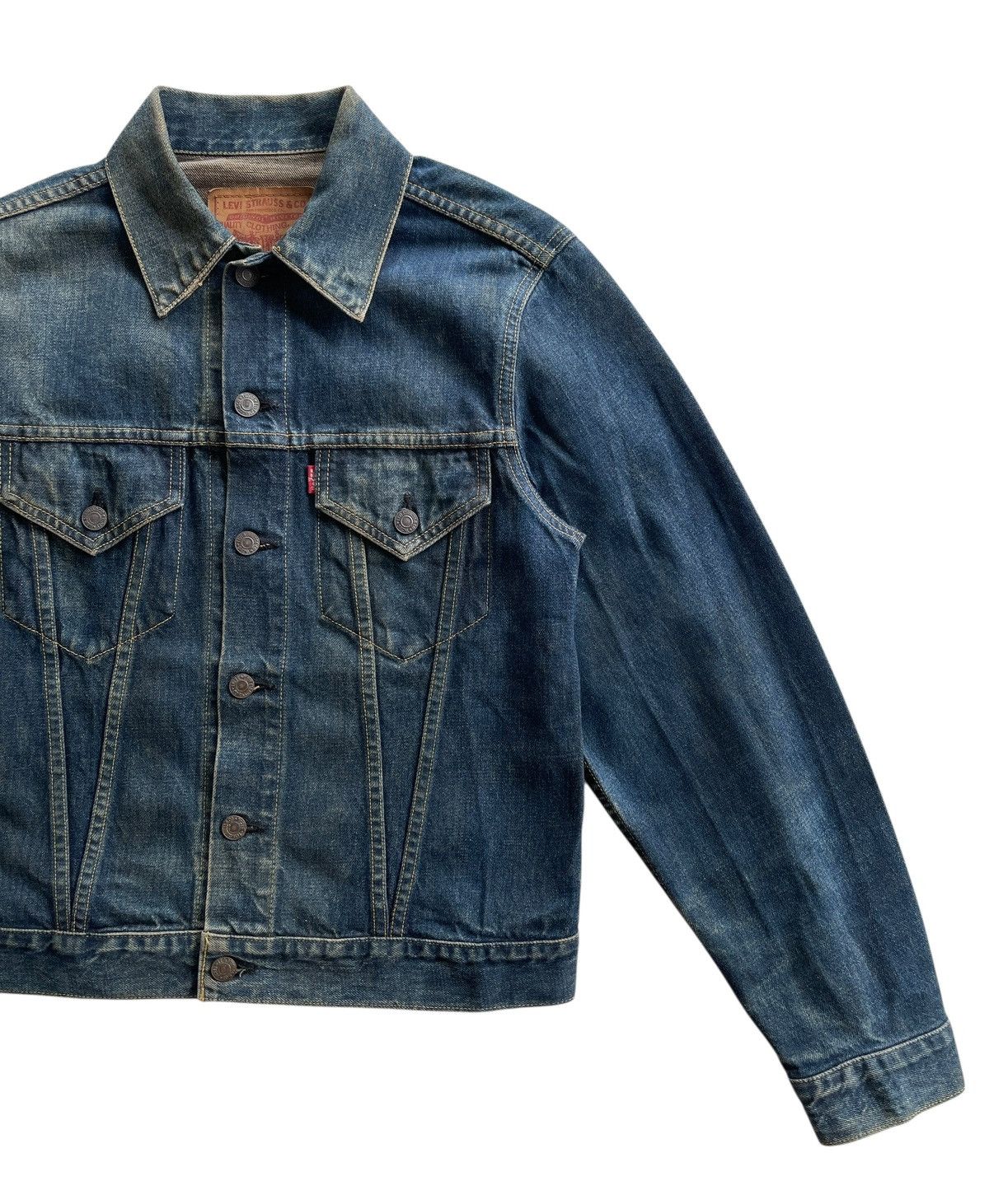 Levi's Vintage Clothing Vintage Levis Big E Lot 71557 Denim Trucker Jacket Size US S / EU 44-46 / 1 - 5 Thumbnail