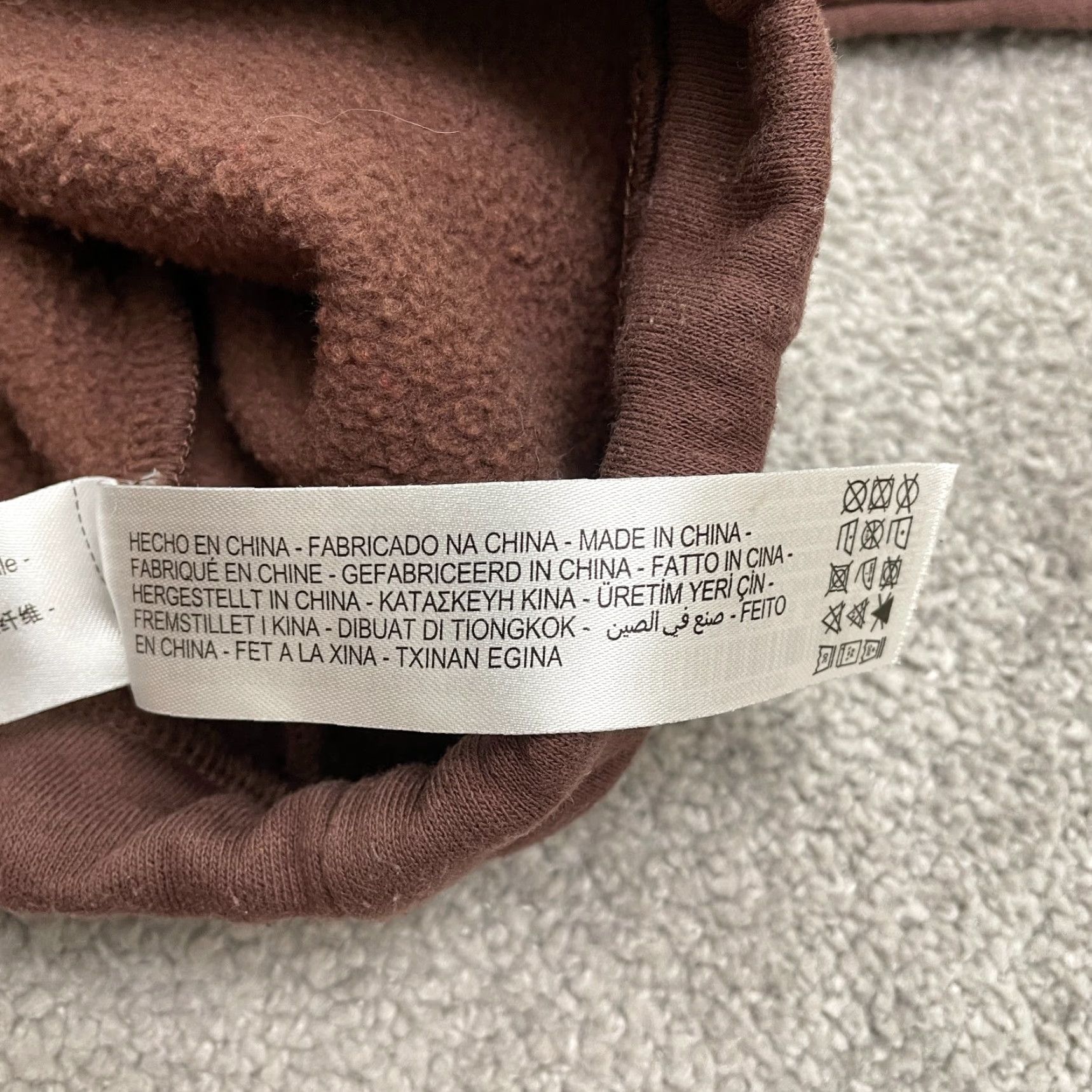 Zara Zara Cropped Drawstring Pullover Sweatshirt Womens Large Brown Fleece Casual Size L / US 10 / IT 46 - 6 Thumbnail