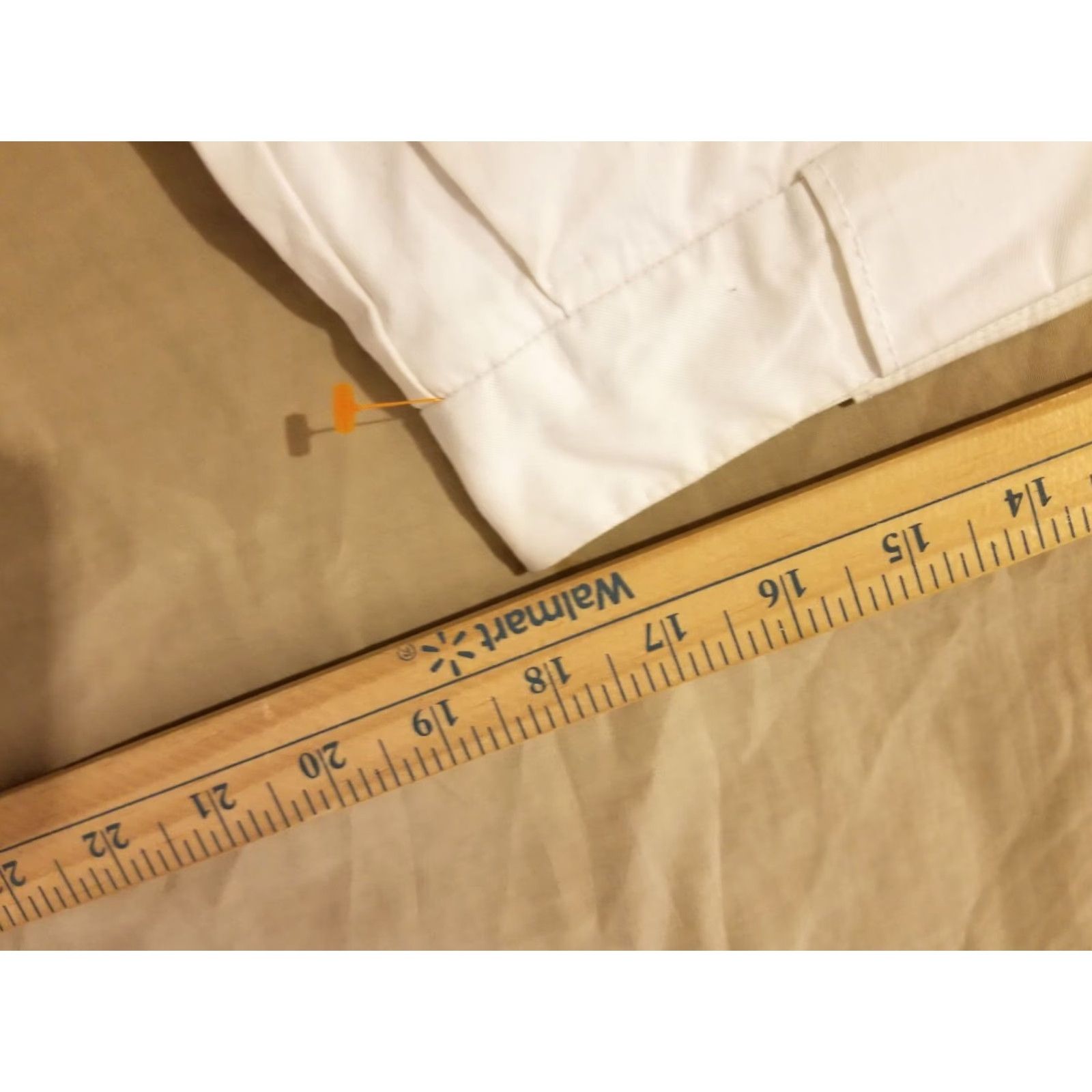 Banana Republic Womens Banana Republic Khaki Shorts 14 White Cotton Chino Stretch Size 36" / US 14 / IT 50 - 4 Thumbnail
