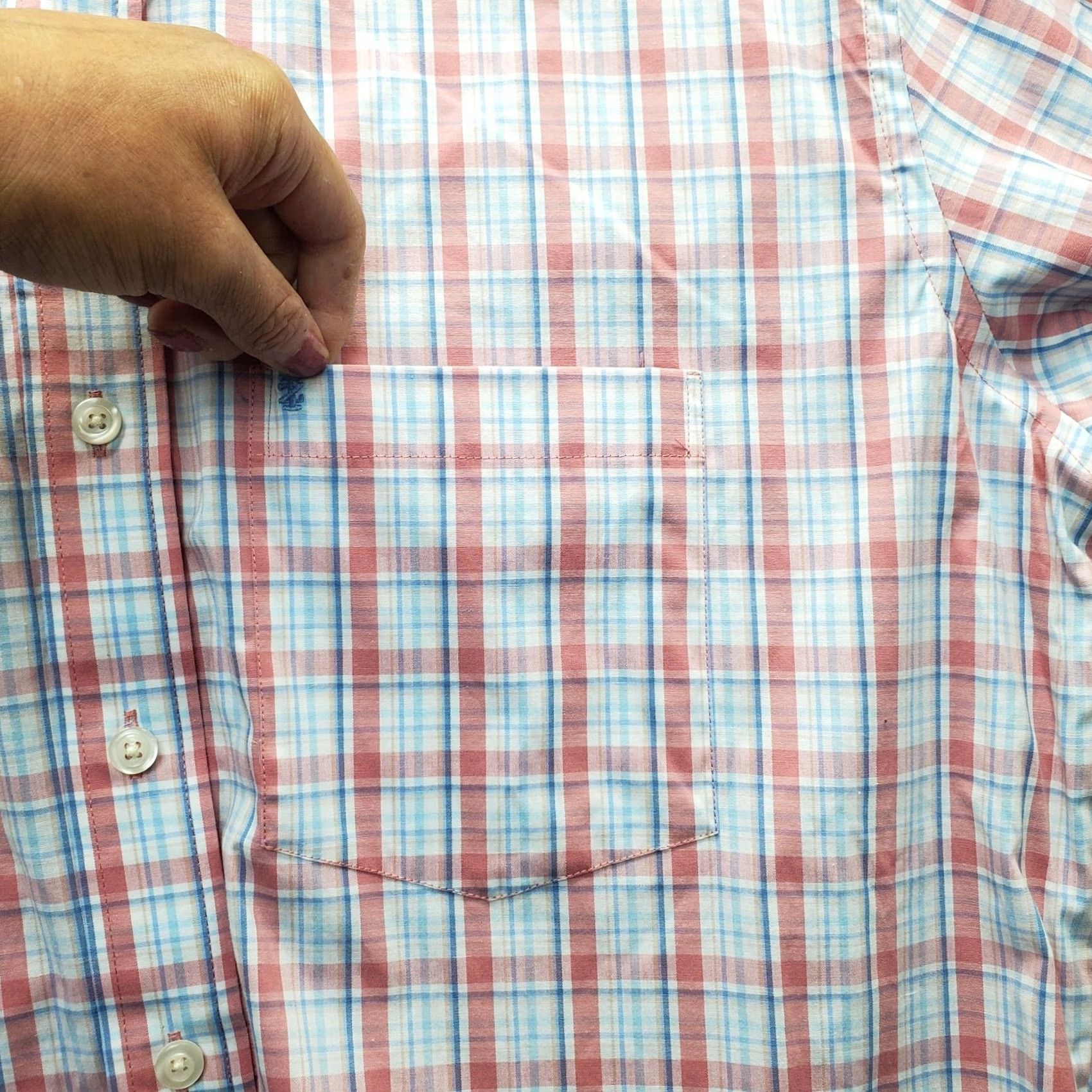 Izod IZOD Performance Shirt Mens LT Multicolor Plaid Classic Fit Wrinkle Free Size US L / EU 52-54 / 3 - 7 Thumbnail