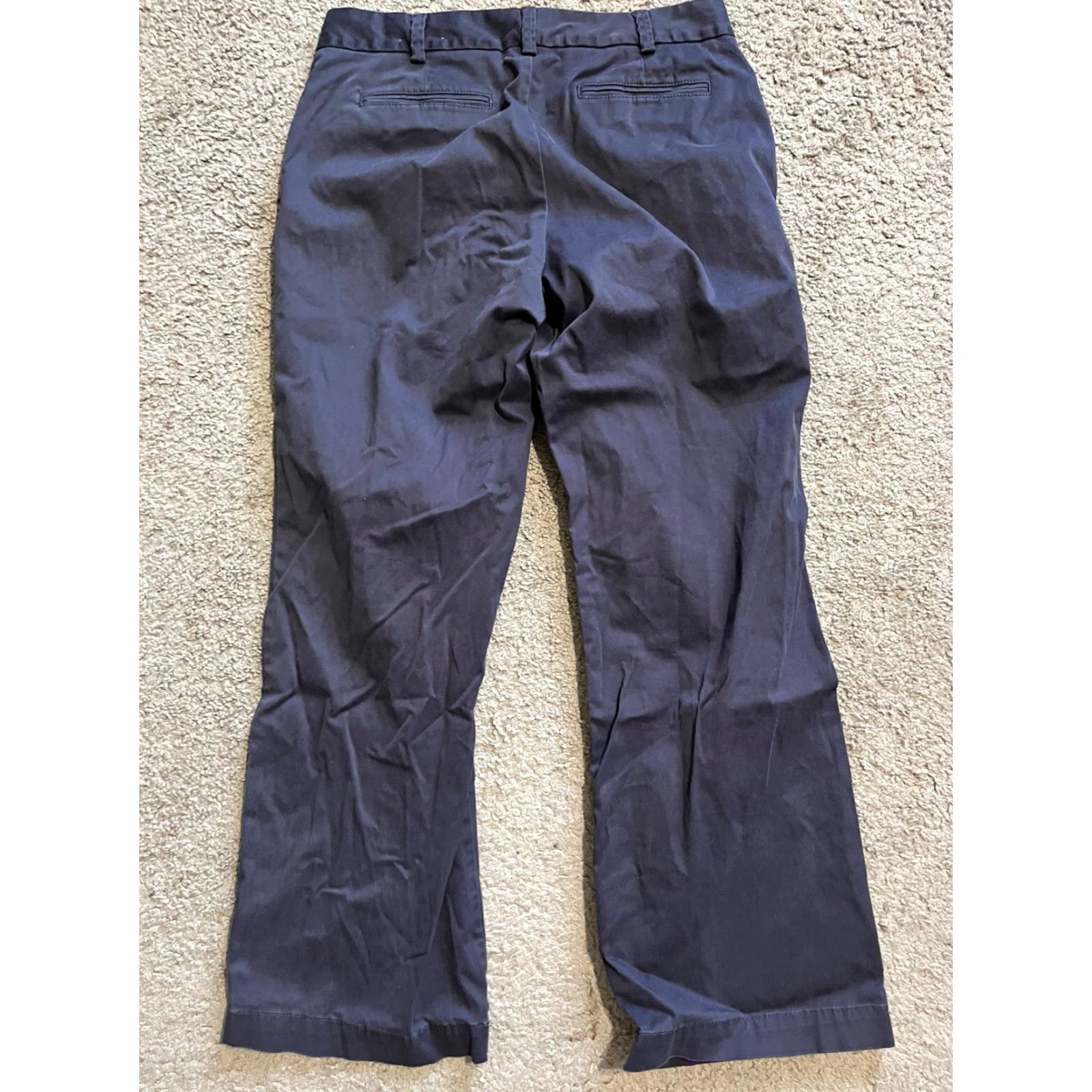 Lands' End VINTAGE Lands' End Slim Tapered Leg Jeans Shirt Womens 10 Navy Blue 36W Stretch 27Inseam Mens? Size 36" / US 14 / IT 50 - 3 Thumbnail