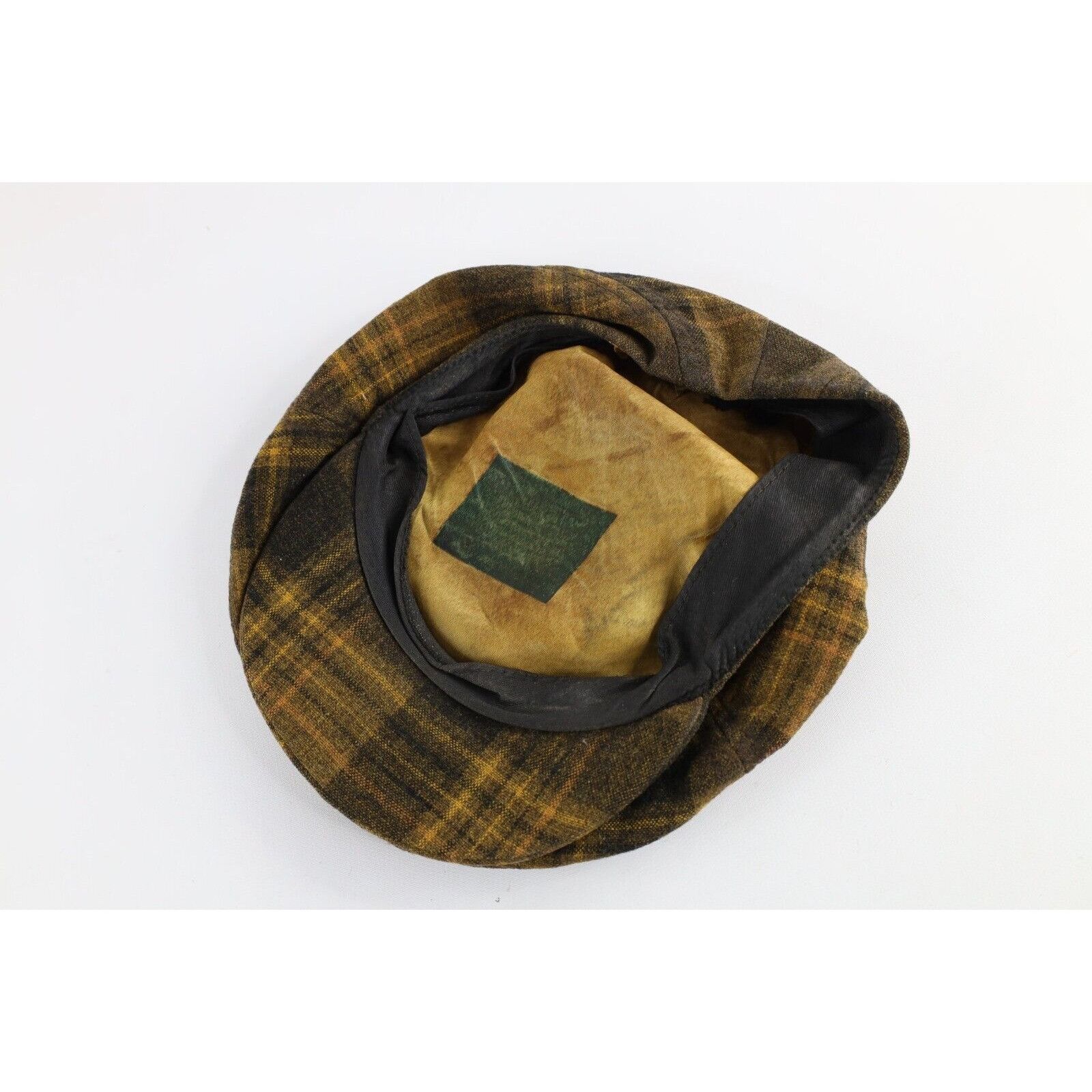 Pendleton × Vintage Vintage 60s Pendleton Distressed Wool Newsboy Cabbie Hat Cap Size ONE SIZE - 8 Thumbnail