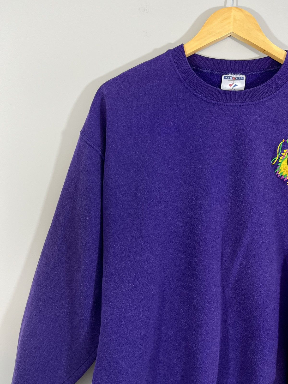 Vintage Blank Jester Faded Purple Y2K Vintage Crewneck Size US L / EU 52-54 / 3 - 7 Thumbnail