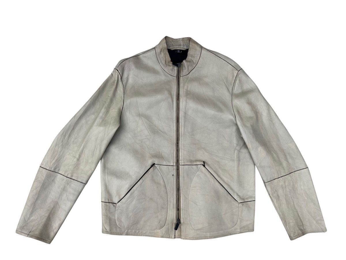 Archive Giorgio Armani Le Collezioni Leather Racer Jacket