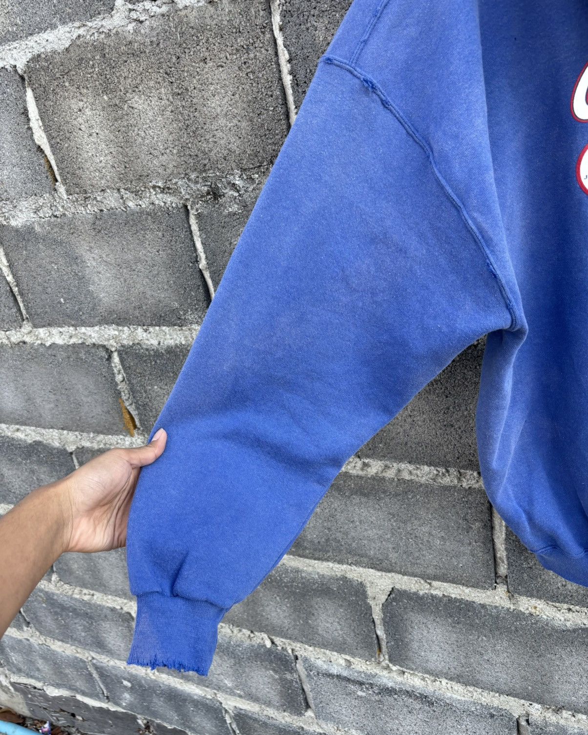 Russell Athletic Thrashed Distressed Hoodie Russell Faded Size US XXL / EU 58 / 5 - 13 Thumbnail
