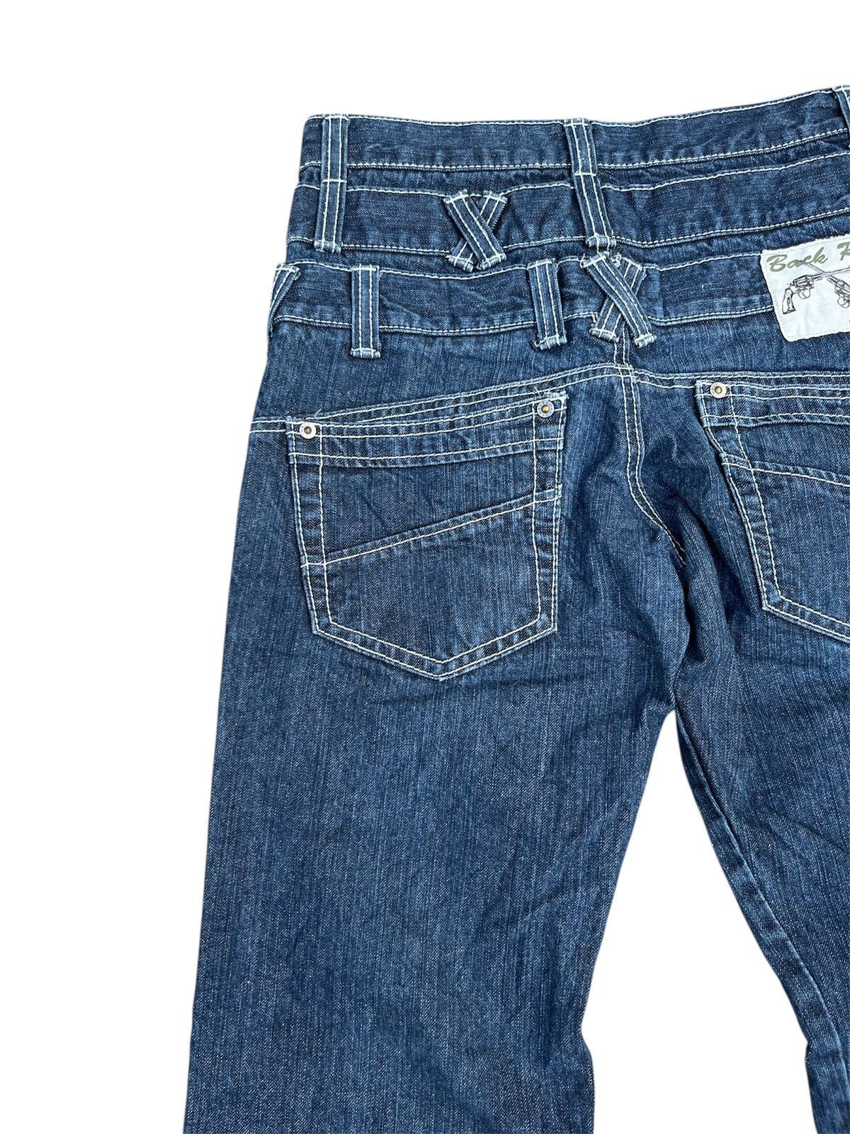 Japanese Brand 🔥VERY RARE🔥BACK RUSH Punk Triple Waist Denim Size US 28 / EU 44 - 10 Thumbnail