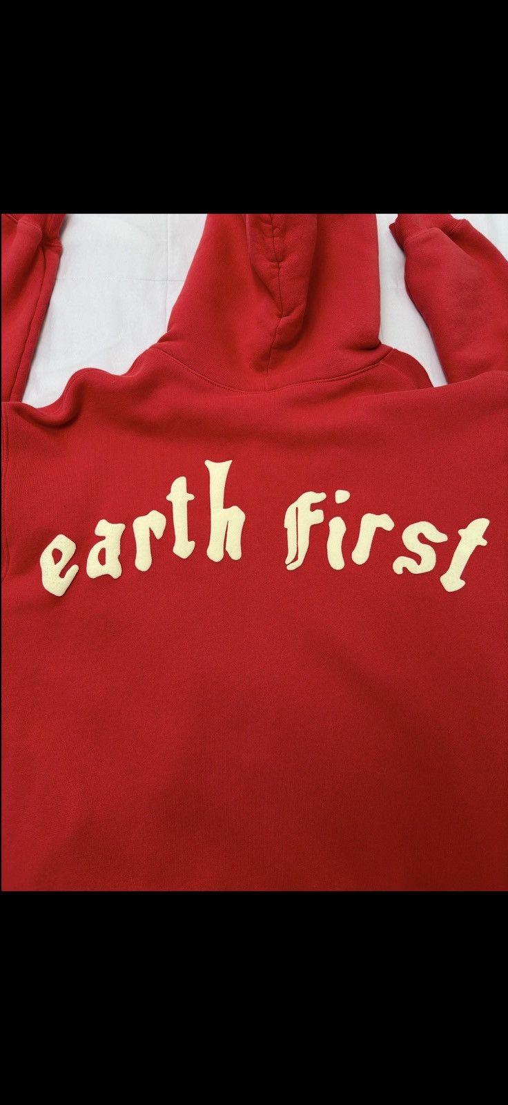 CPFM Earth First Red Zip Hooded Sweatshirt