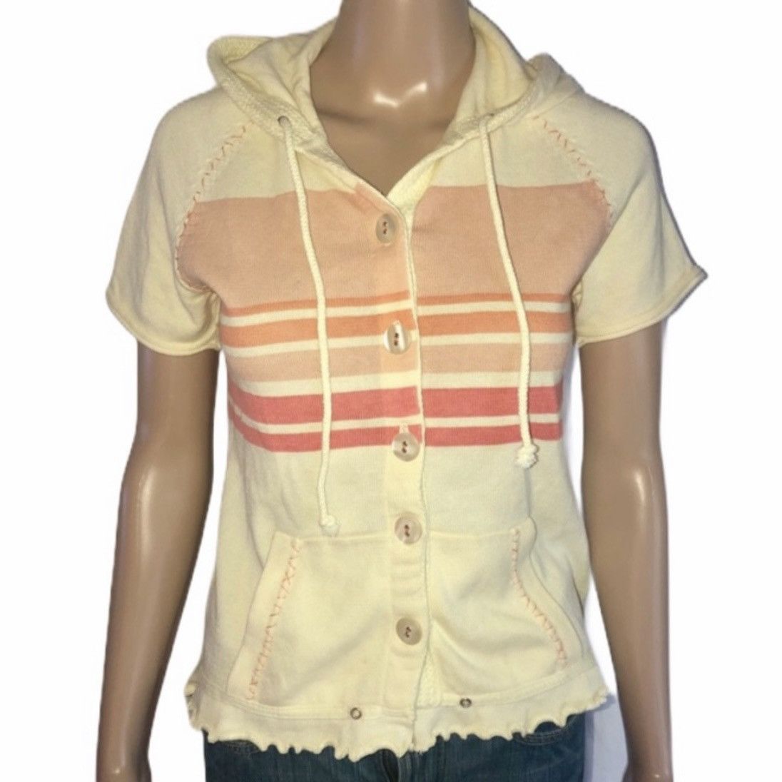 Free People Free People buttoned hooded sunshine top Size S / US 4 / IT 40 - 2 Thumbnail