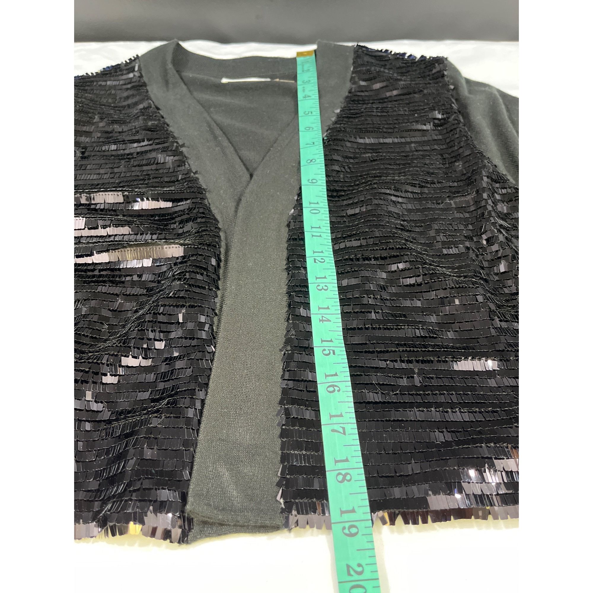 Calvin Klein Calvin Klein Women's Black Sequin Sweater/Cardigan Size XL S Size XL / US 12-14 / IT 48-50 - 8 Thumbnail