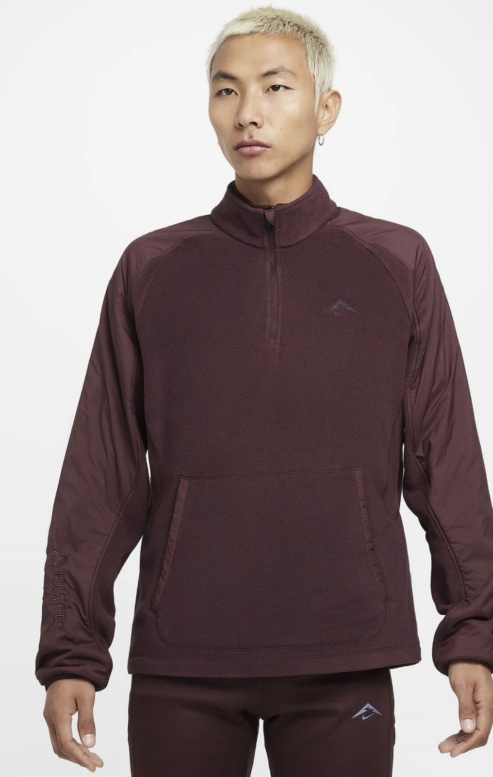 Nike Nike Trail Polartec 1/4 Zip Fleece Top Size US XL / EU 56 / 4 - 6 Thumbnail