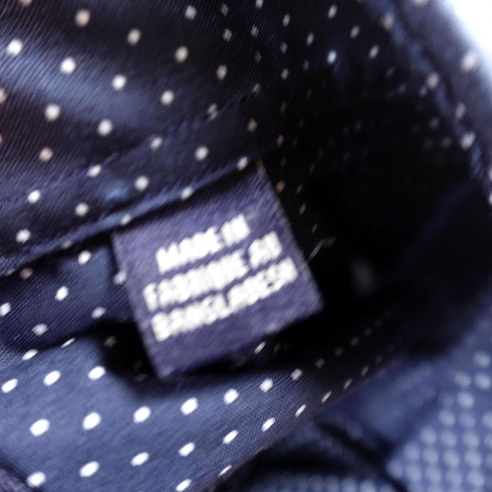 Ben Sherman Ben Sherman Shirt Mens M 15.5 33-34 Blue Polka Dot Long Sleeve Dress Shirt Size 40R - 5 Thumbnail
