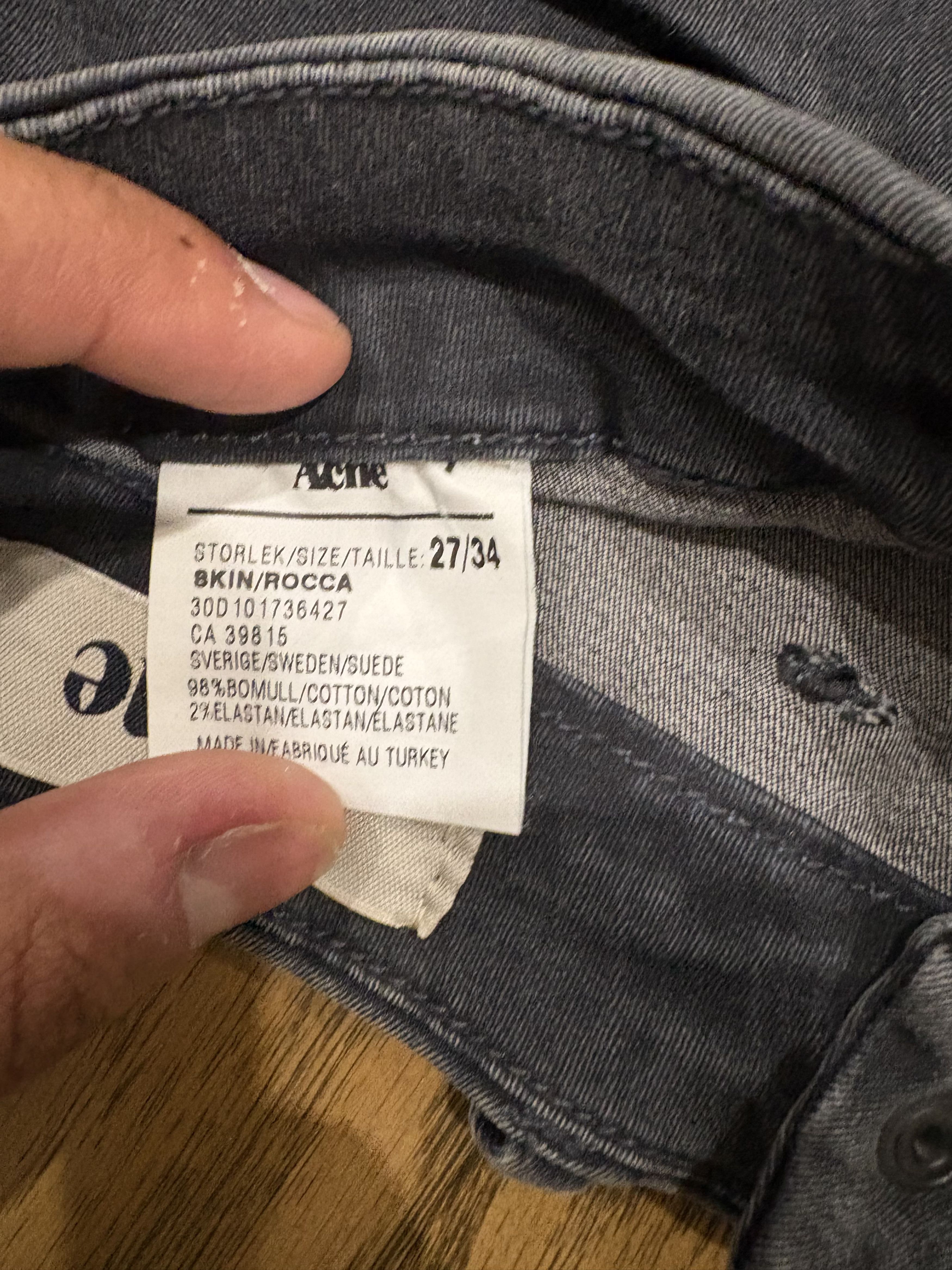 Acne Studios Acne Studios 'Storlek' Skin Rocca Denim Size 27" / US 4 / IT 40 - 5 Thumbnail