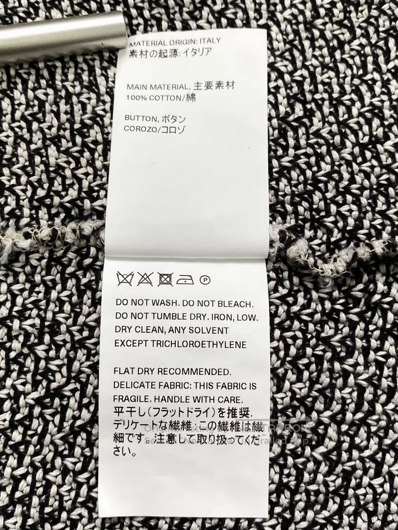 Our Legacy Our Legacy Snowflake Knit Cardigan Black and White Thick K Size US S / EU 44-46 / 1 - 8 Thumbnail