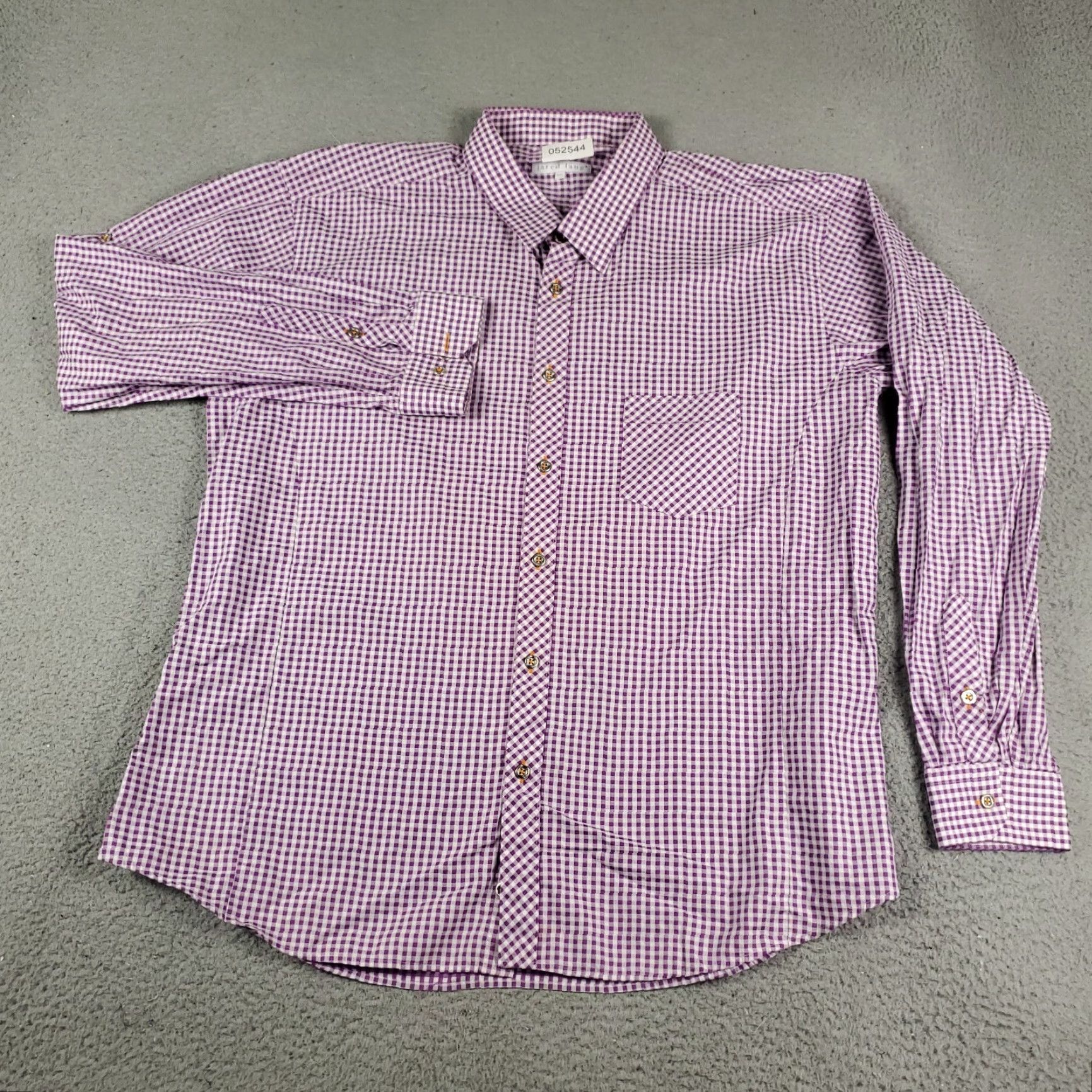 Jared Lang Jared Lang Shirt Mens 3XL Purple Button-Up Long Sleeve Casual Workwear Size US XXL / EU 58 / 5 - 2 Thumbnail