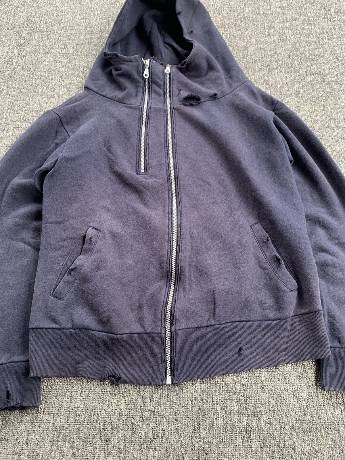 Other Topswake Distressed Double Zip Vintage Sunfaded Hoodie Size US L / EU 52-54 / 3 - 10 Thumbnail