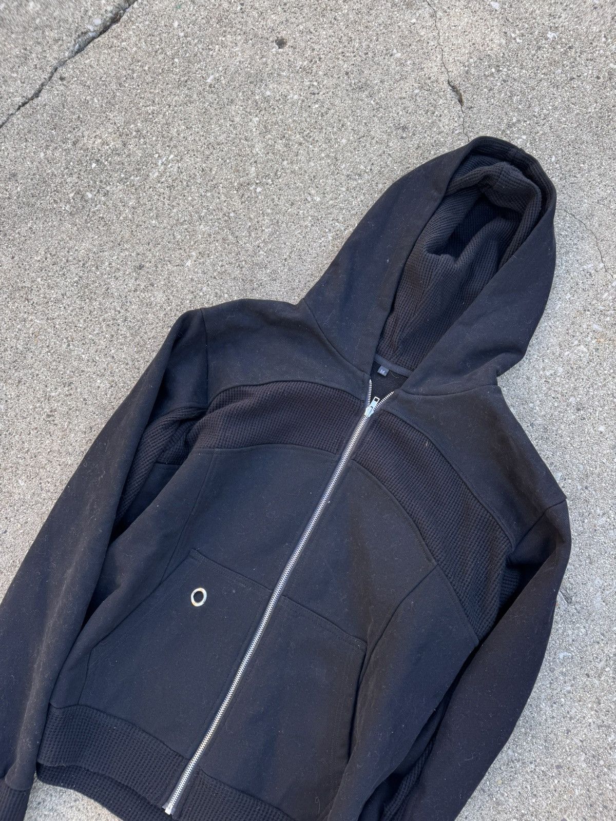 If Six Was Nine × Japanese Brand × Le Grande Bleu (L.G.B.) Rare Waffle Paneled Zip Up Hoodie sweater Size US S / EU 44-46 / 1 - 3 Thumbnail