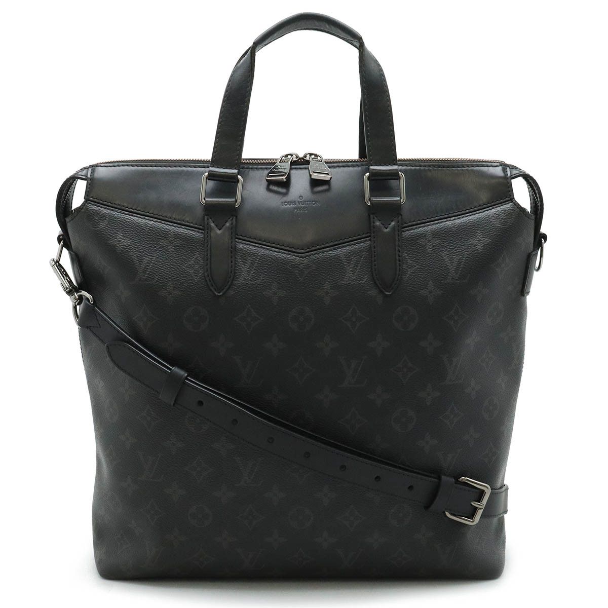 Louis Vuitton Louis Vuitton Louis Vuitton Monogram Eclipse Canvas/Leather Tote Explorer Business Bag Briefcase M40567 Canvas Business Bag M40567 in Good Condition Size ONE SIZE - 1 Thumbnail