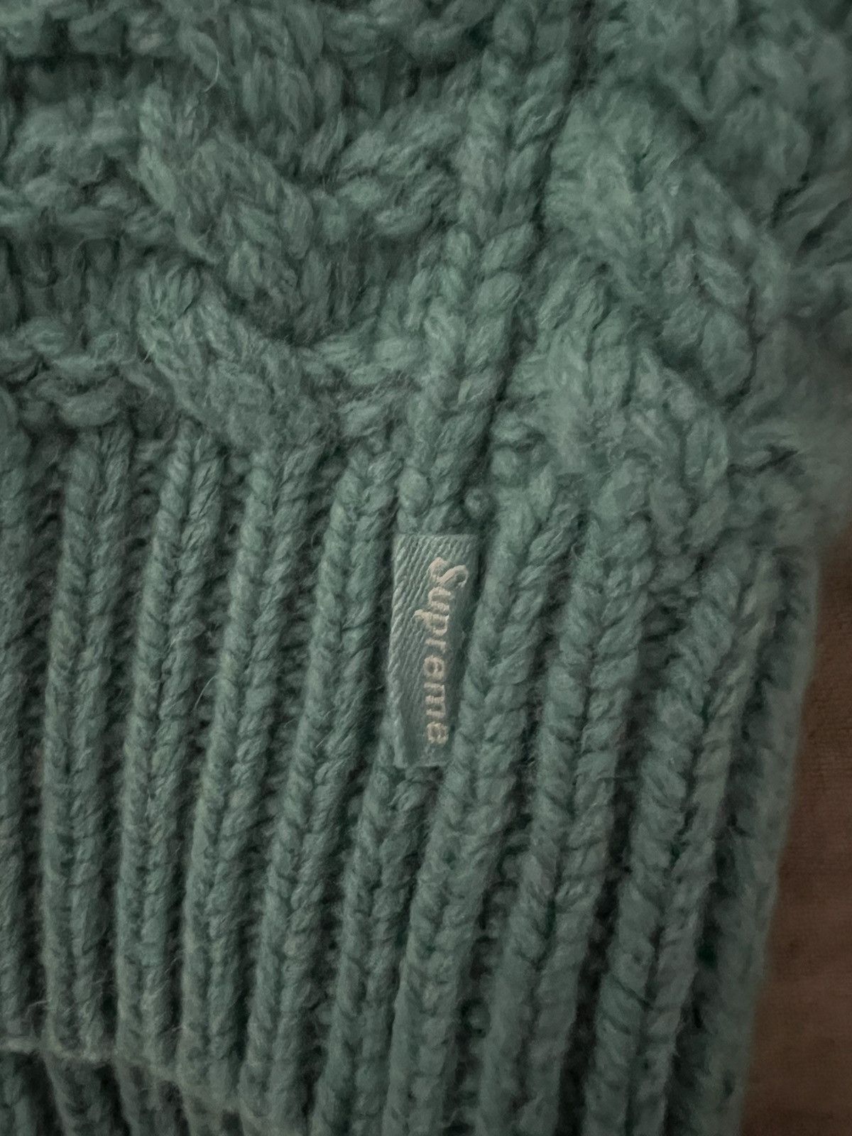 Supreme Size Small Supreme Cable Hooded Sweater Teal Size US S / EU 44-46 / 1 - 7 Thumbnail