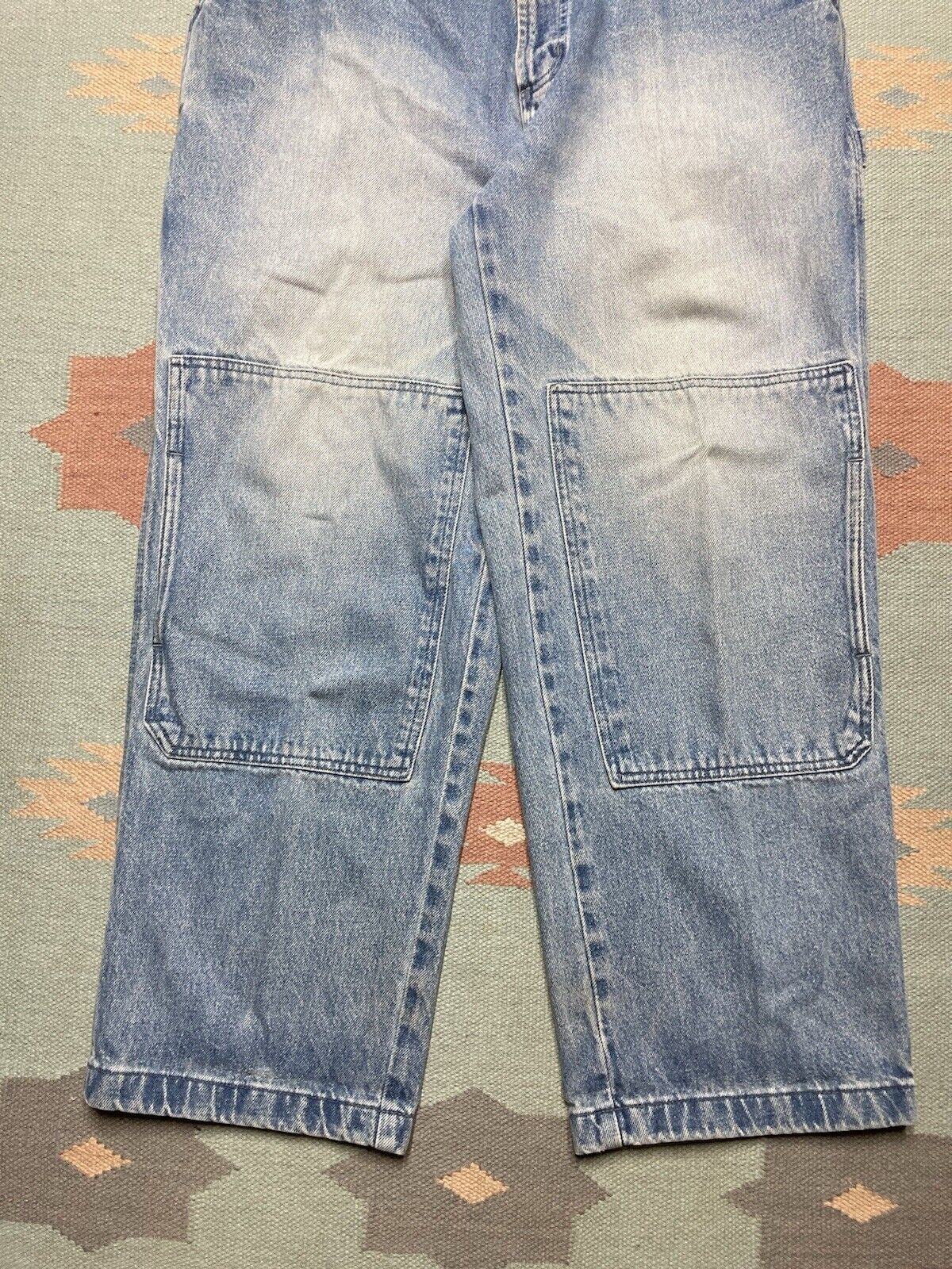 Bugle Boy × Vintage bugle boy 7M carpenter jeans double knee skater baggy 35x30 Size US 35 - 6 Thumbnail