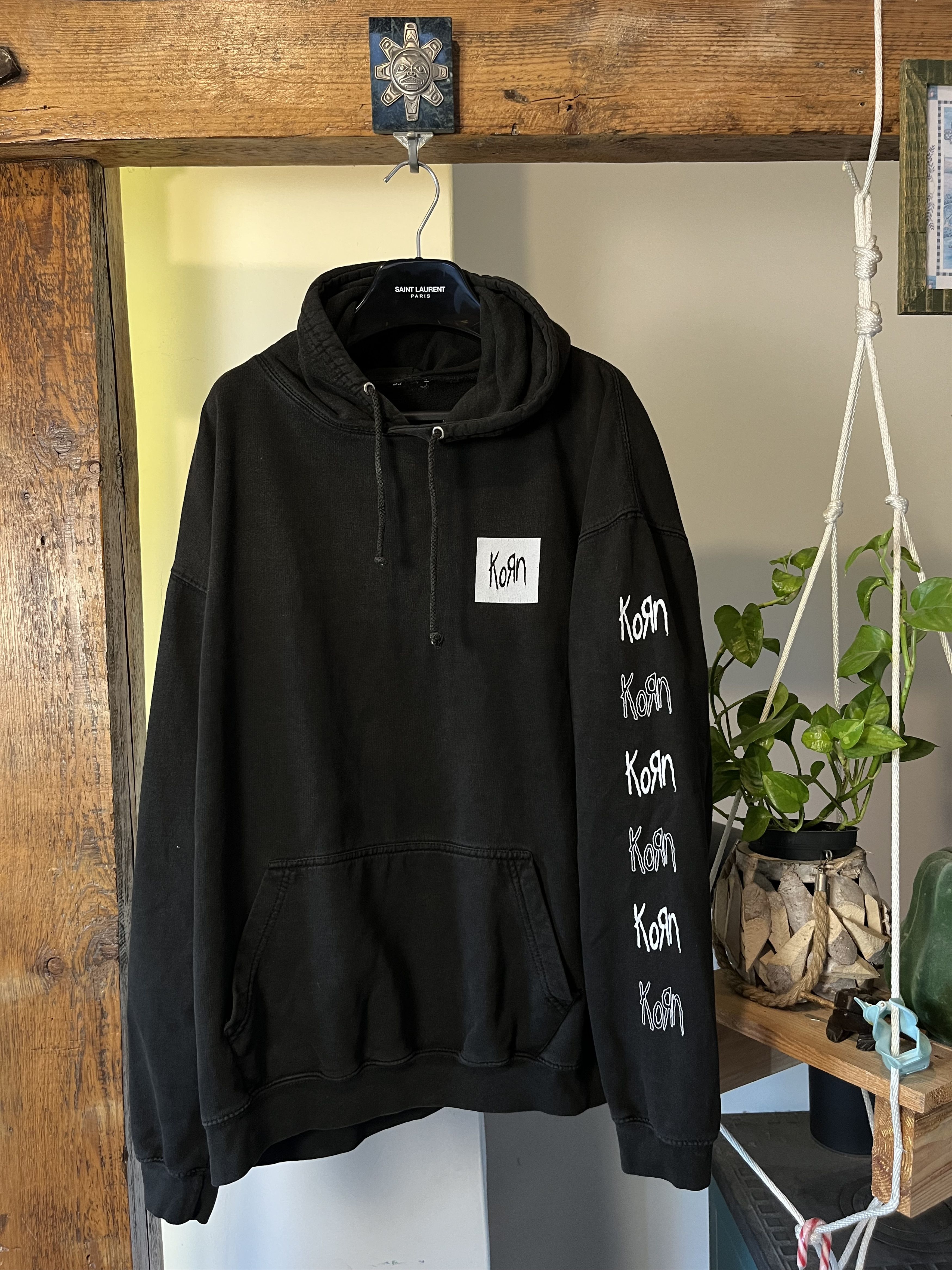 Band Tees × Vintage Vintage 90s Korn Nu Metal Hoodie Size US XL / EU 56 / 4 - 1 Thumbnail