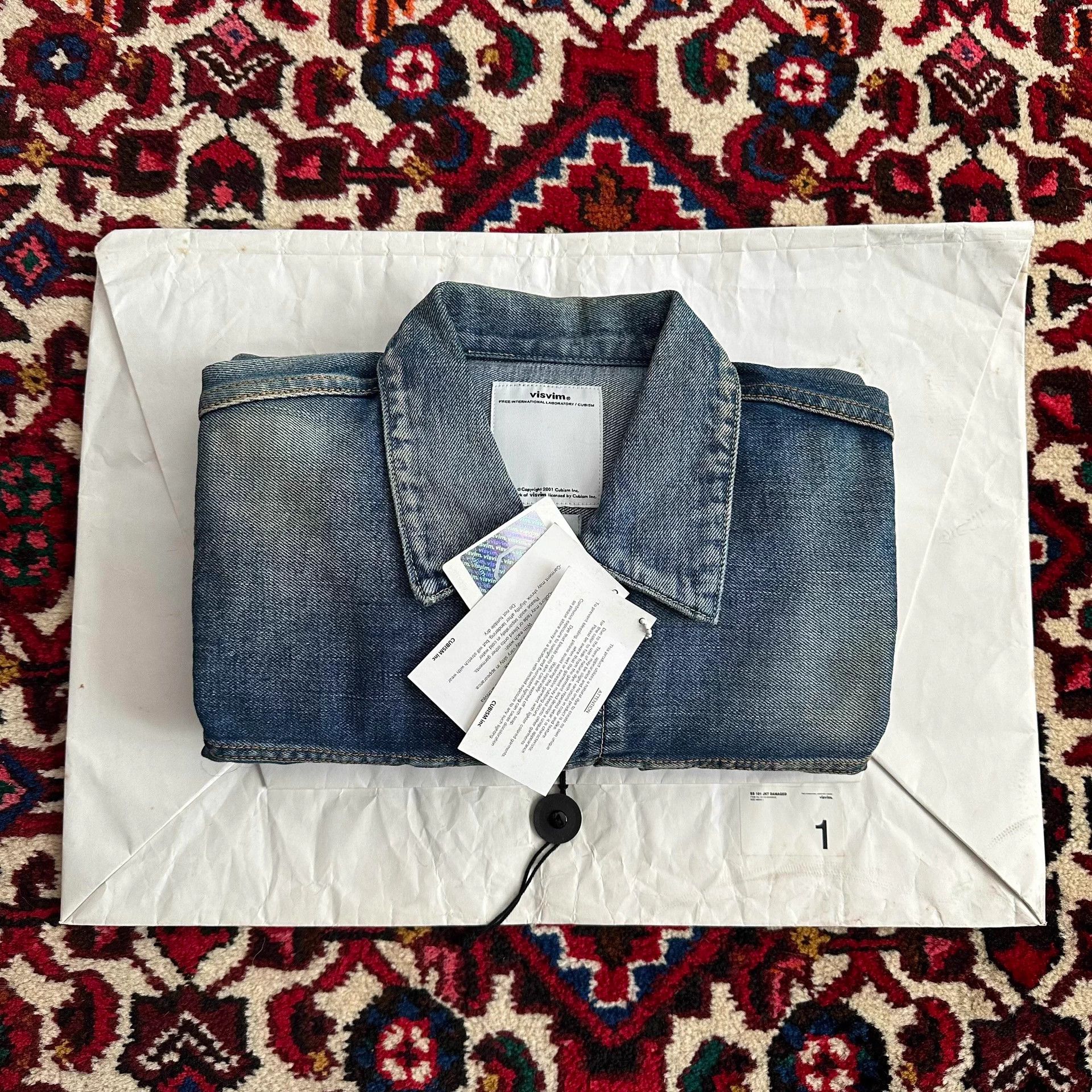 Visvim visvim 13ss 101 1 denim jacket oily yellow mud wash Size US S / EU 44-46 / 1 - 7 Thumbnail
