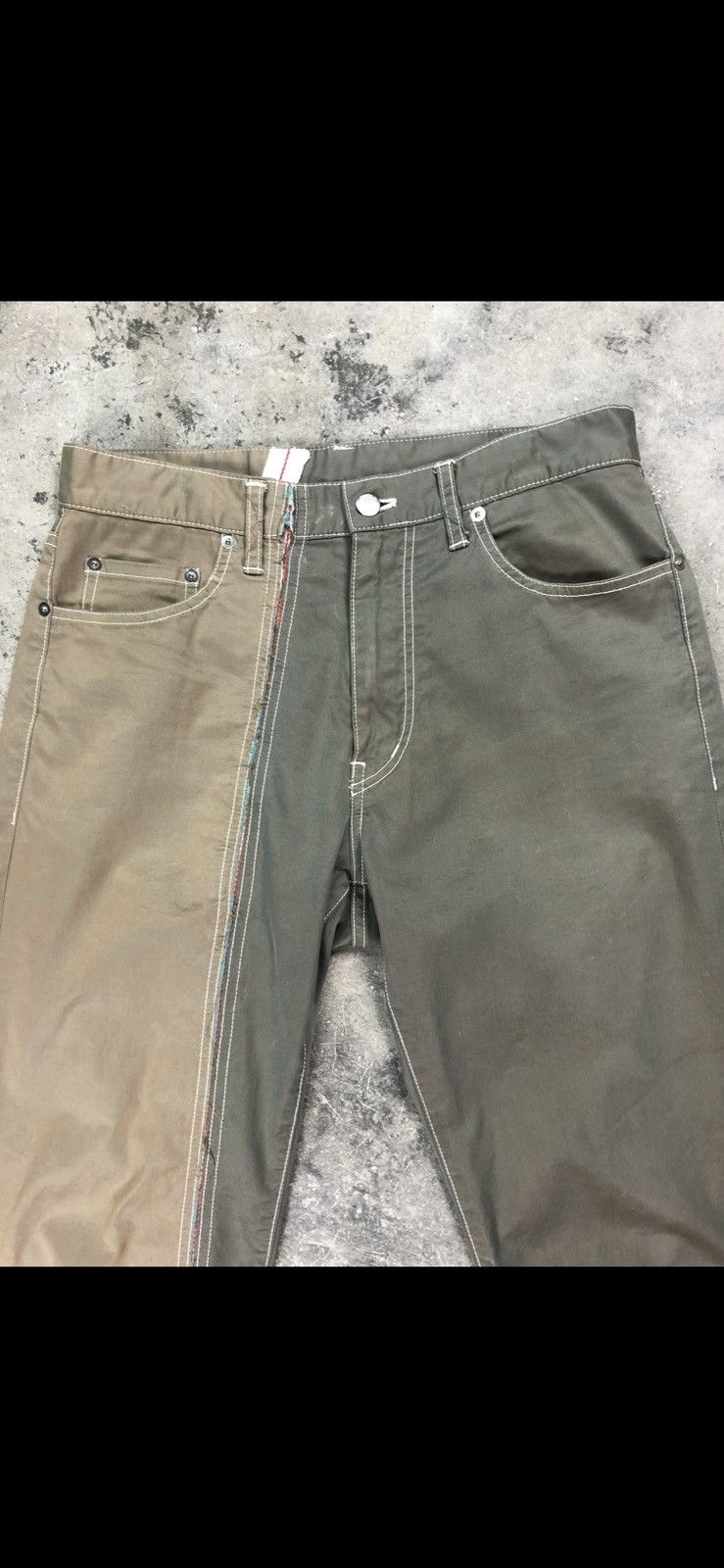 Comme des Garcons Homme CDG split two tone pants Size US 30 / EU 46 - 2 Thumbnail