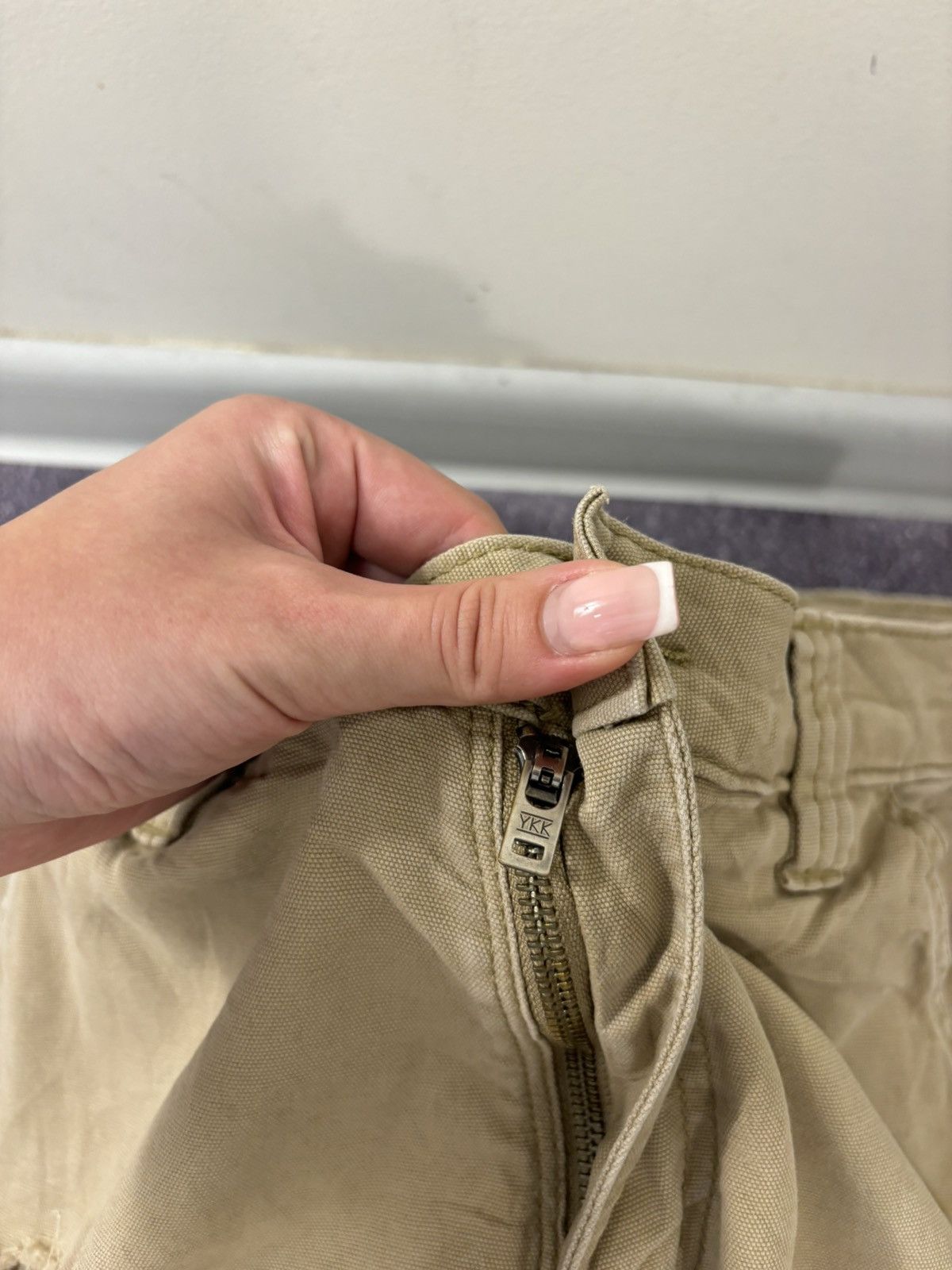 Carhartt Vintage Carhartt Y2K Workwear USA Beige Hype Carpenter Pants Size US 33 - 15 Thumbnail
