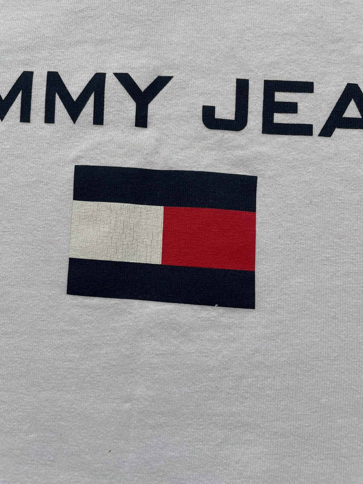 Tommy Hilfiger × Vintage Y2K Retro 90s Vintage Tommy Hilfiger Jeans Big Logo White Size US M / EU 48-50 / 2 - 3 Thumbnail