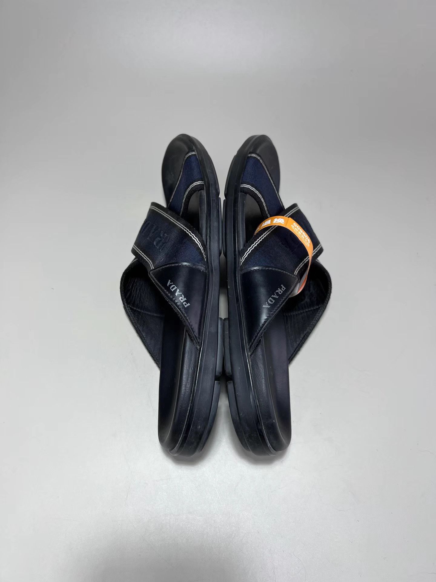 Prada PRADA Webbing Cross Slide Sandals Size US 10.5 / EU 43-44 - 4 Thumbnail