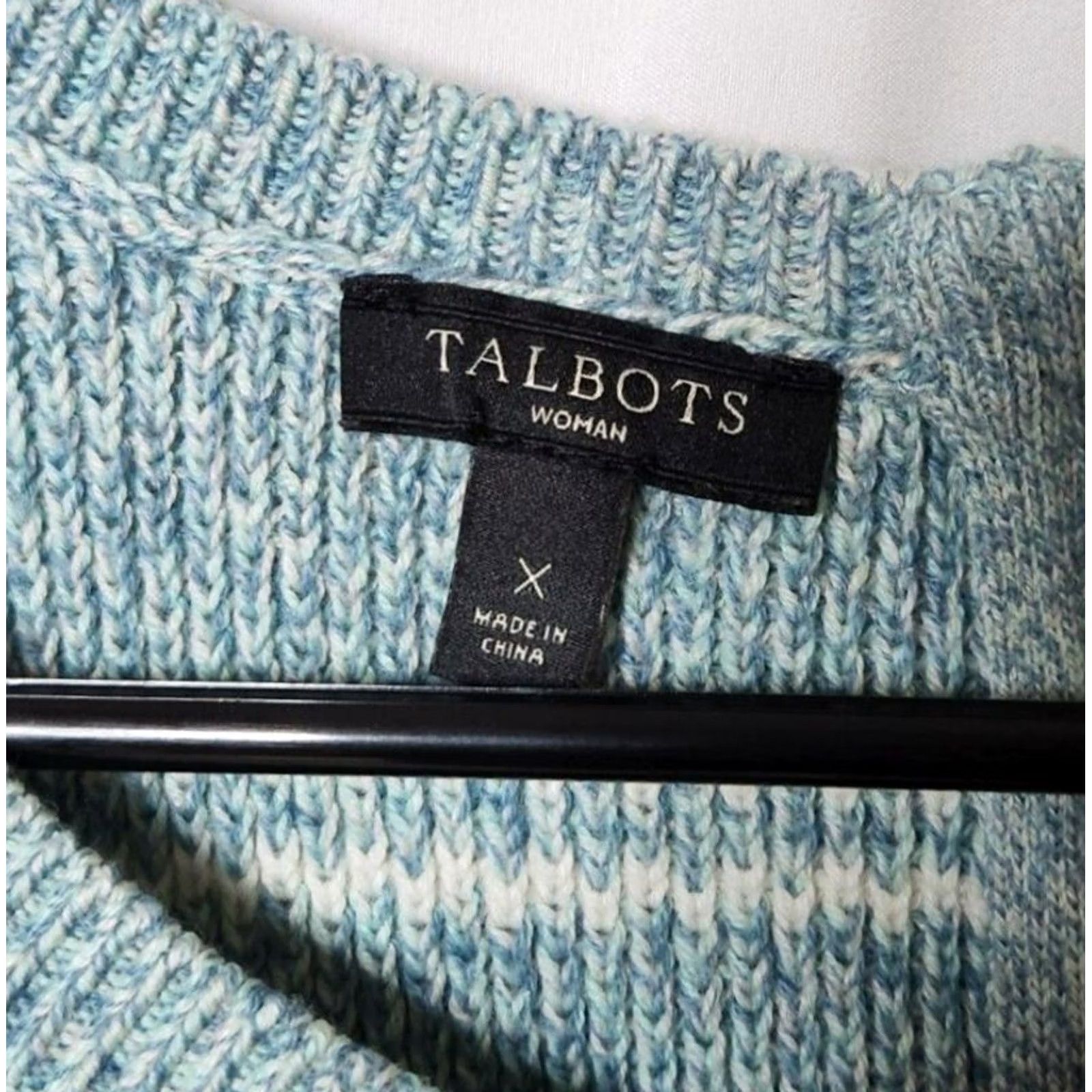 Talbots Talbots Womens Sweater Blue Striped Knit Pullover Cotton Blend Long Sleeve X Size XL / US 12-14 / IT 48-50 - 5 Thumbnail