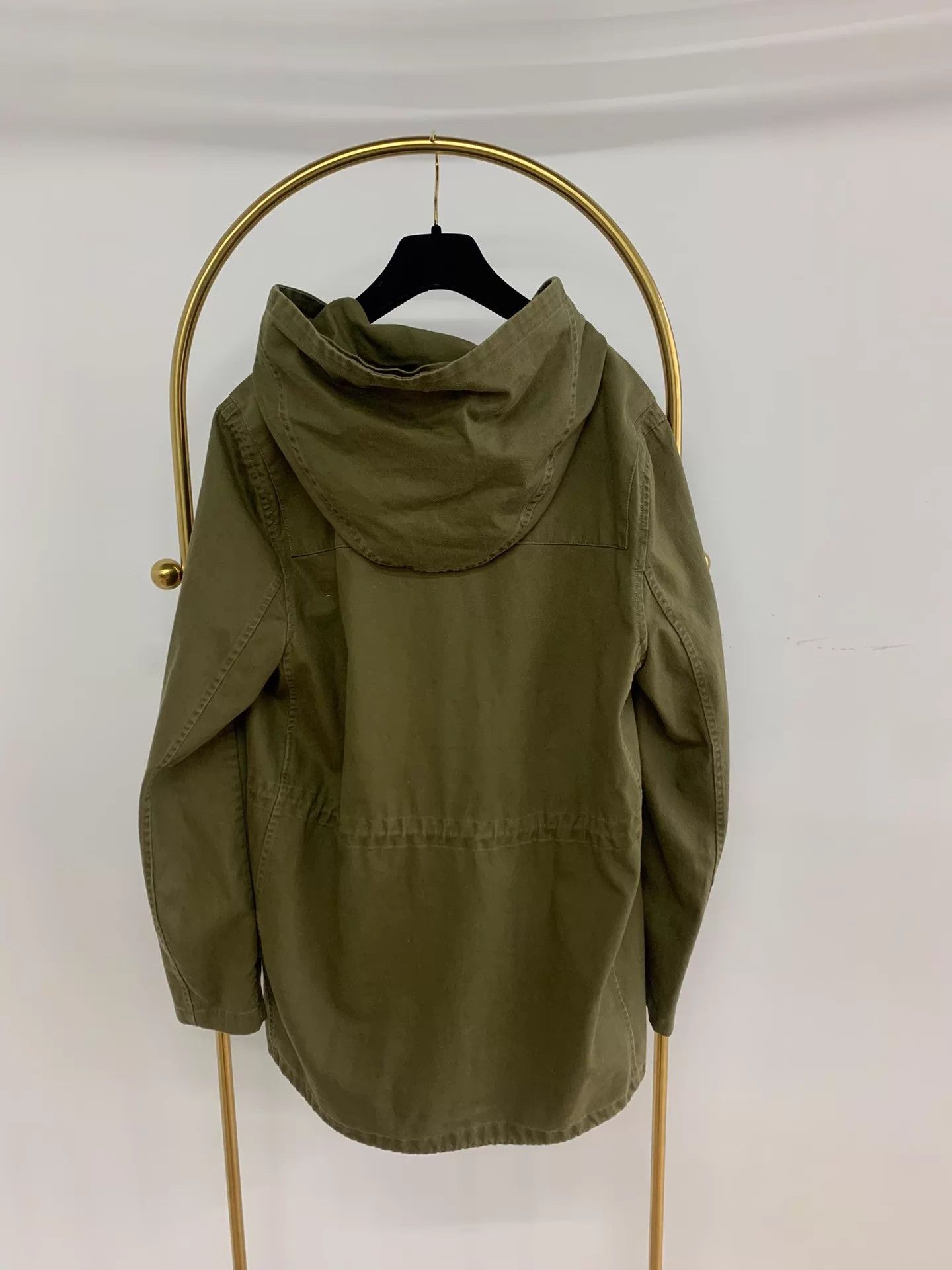 Yves Saint Laurent YSL Green Horn Button Hooded Jacket 46 Size US S / EU 44-46 / 1 - 3 Thumbnail