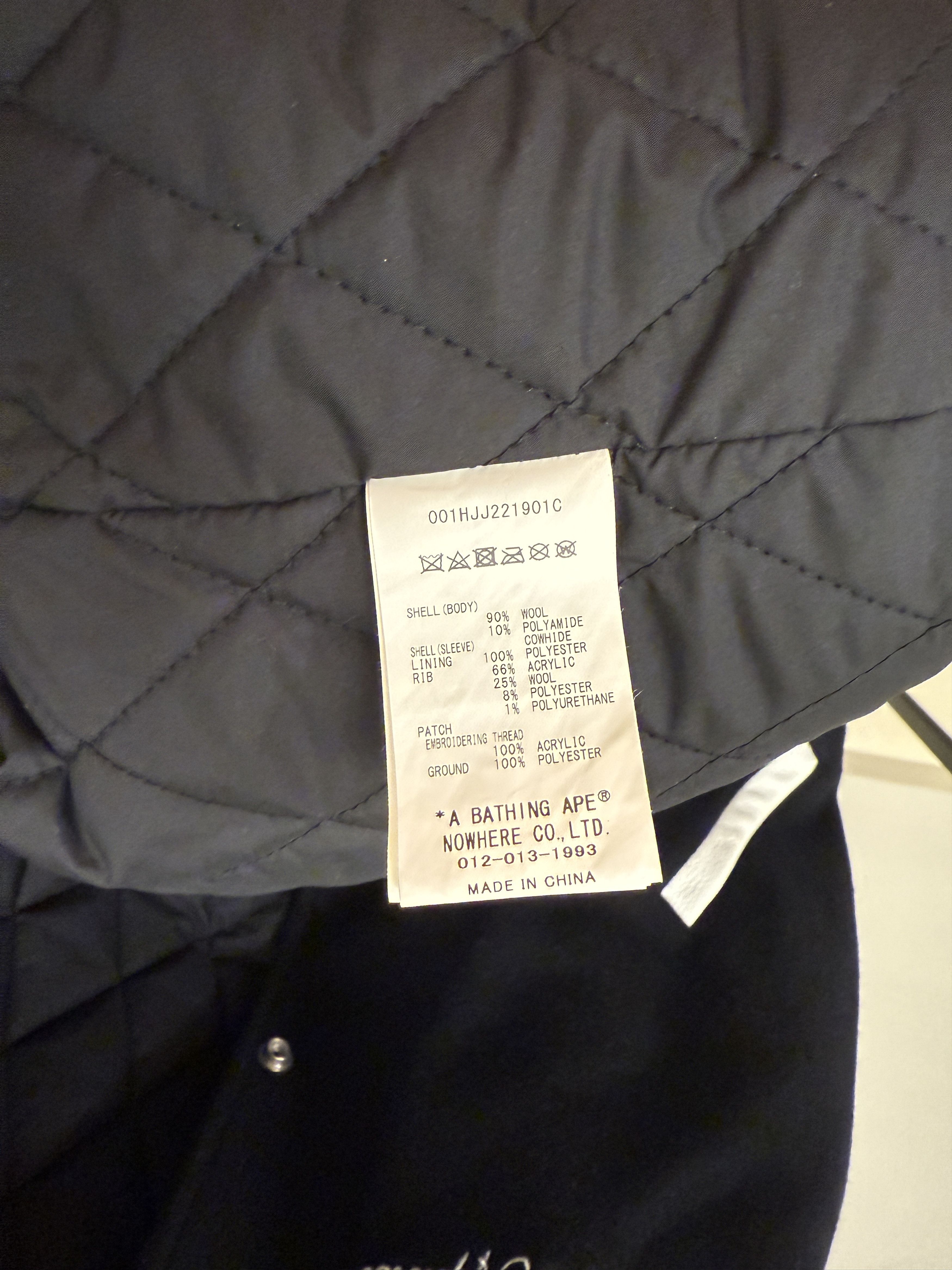 Bape × Neighborhood BAPE x NEIGHBORHOOD VARSITY JACKET Size US XXL / EU 58 / 5 - 5 Thumbnail