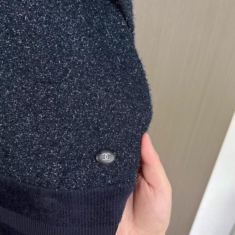 Chanel Chanel Embroidered letter starry sky glitter silk sweatshi Size XS / US 0-2 / IT 36-38 - 5 Thumbnail