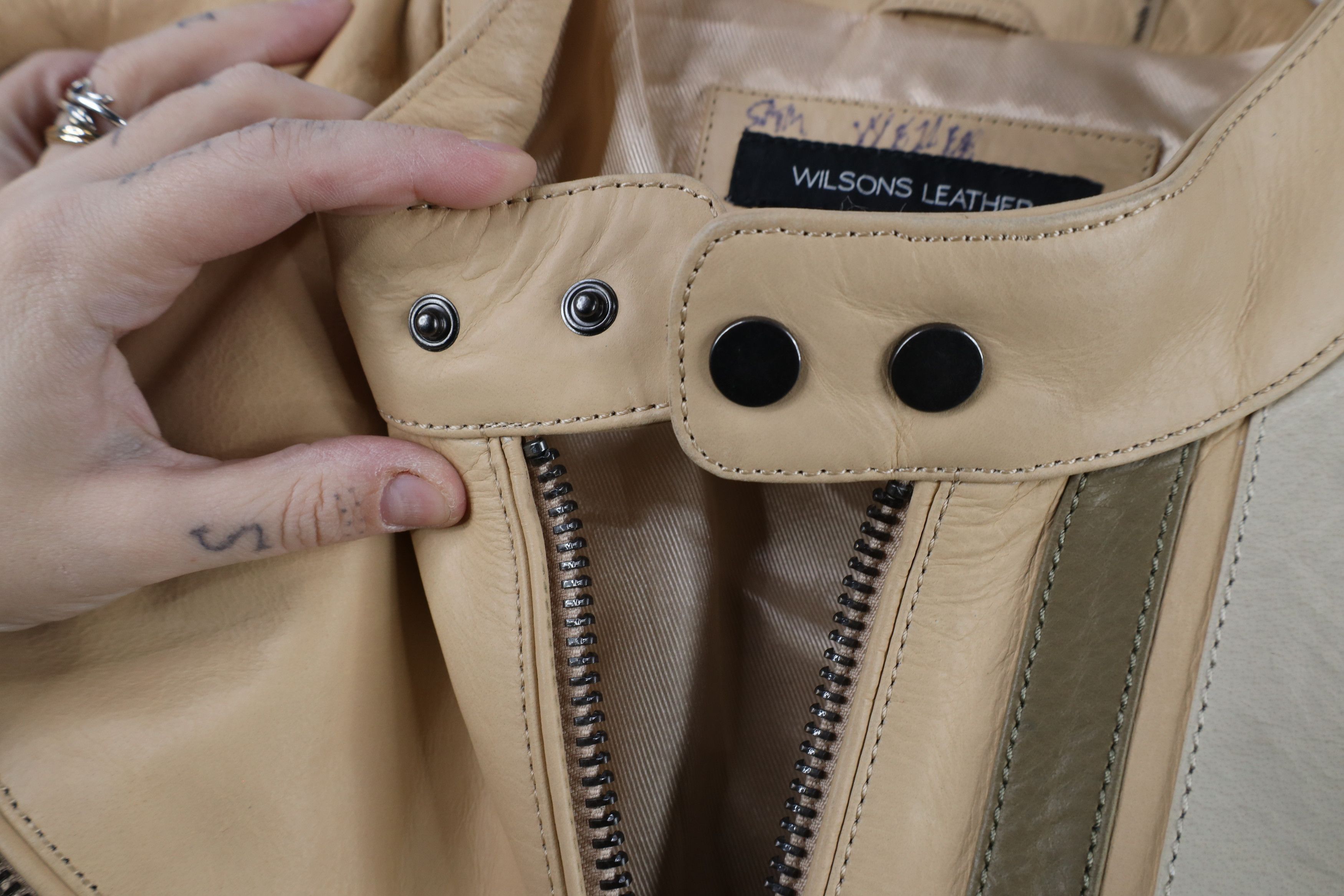 Vintage Vintage 90s Streetwear Leather Cafe Racer Bomber Jacket Size US XL / EU 56 / 4 - 7 Thumbnail