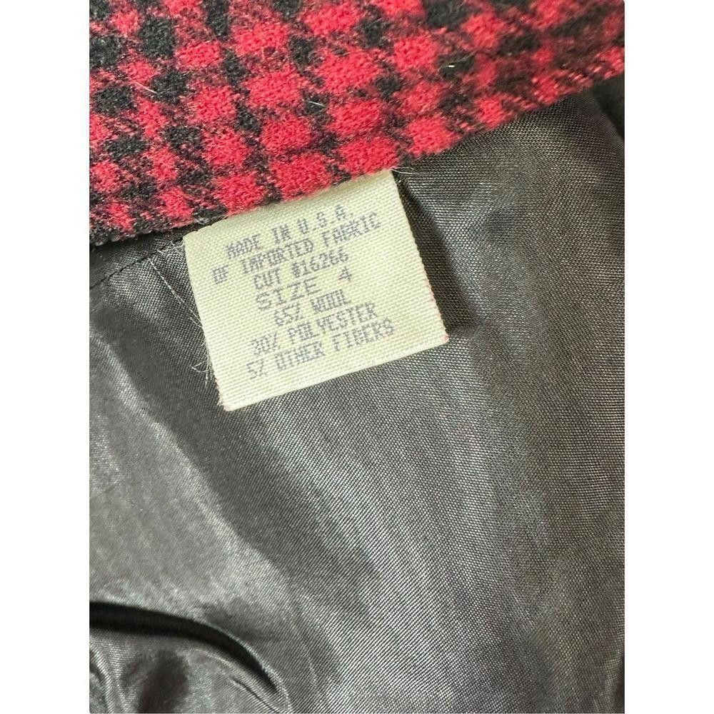 Designer Harold’s Vintage Wool Blend Plaid and Faux Fur Zip up Vest 4 Size S / US 4 / IT 40 - 5 Thumbnail