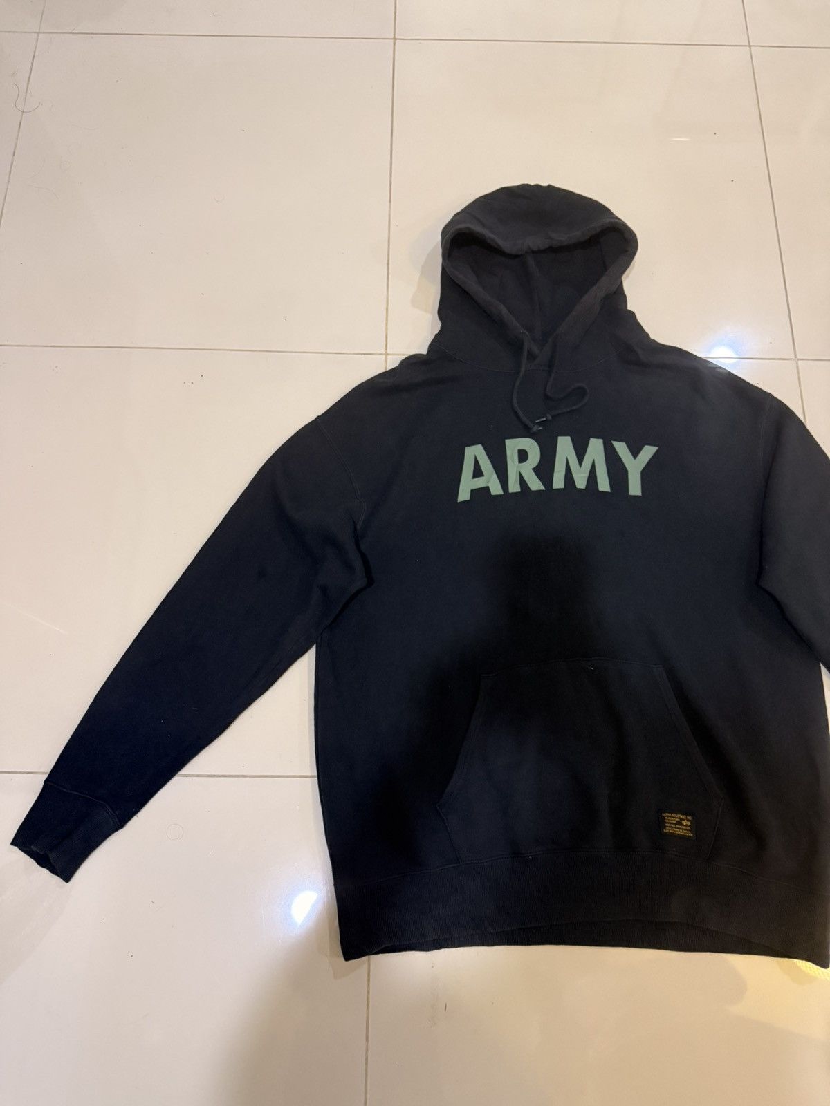 Alpha Industries Alpha Industries Inc. Army Spellout Hoodies Size US XXL / EU 58 / 5 - 2 Thumbnail